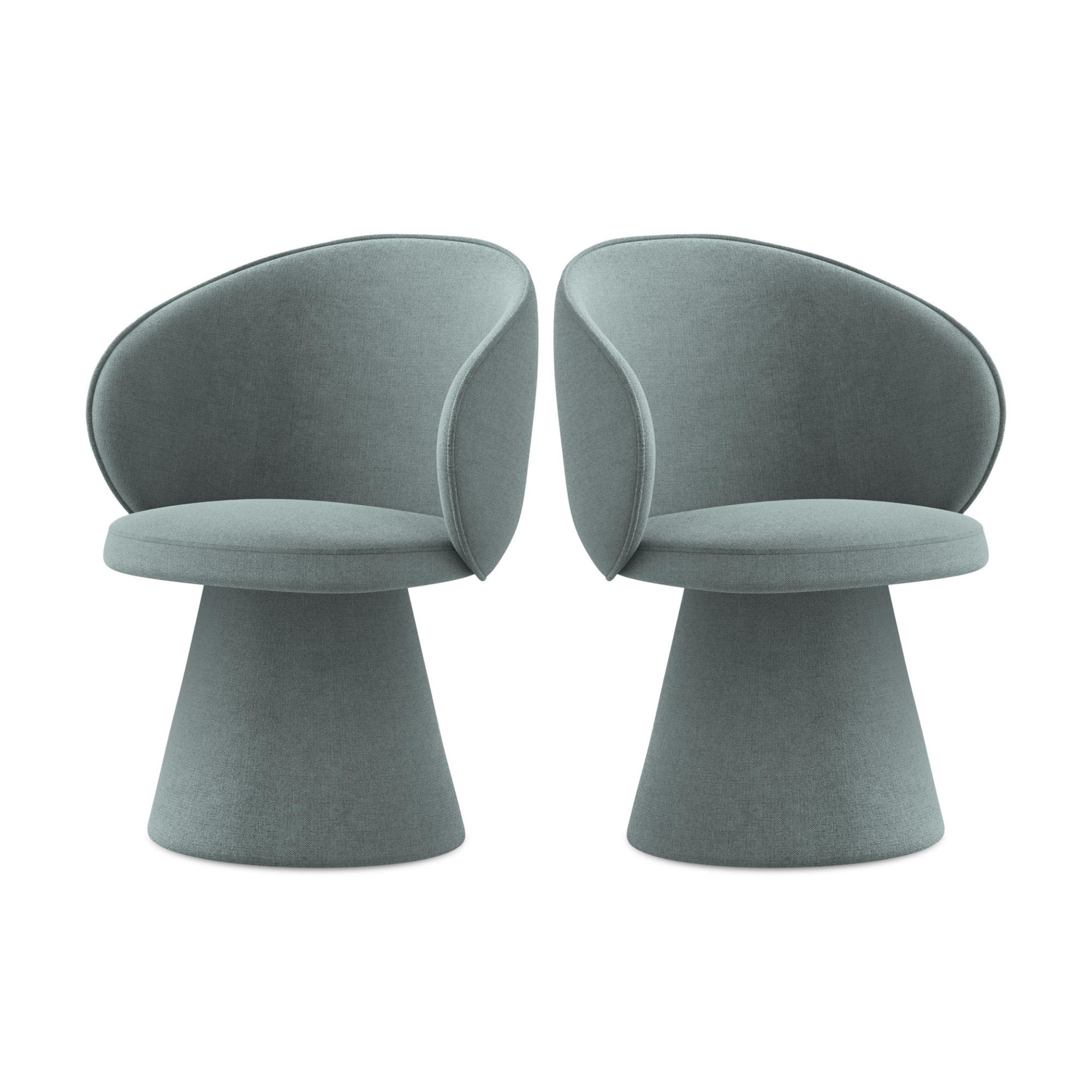 Stoel UALA spijkerstof blauw