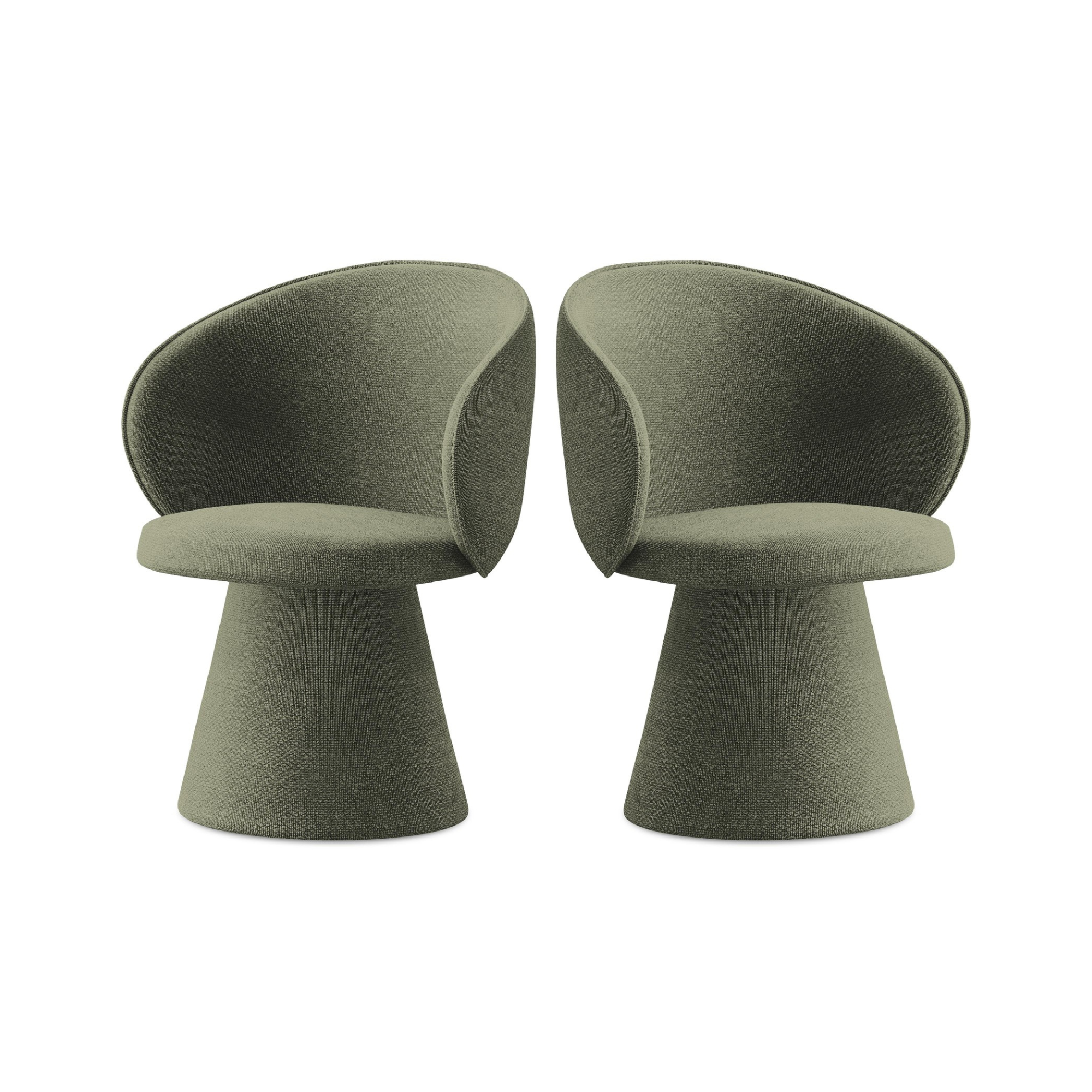 Stuhl UALA olivgrün Boucle