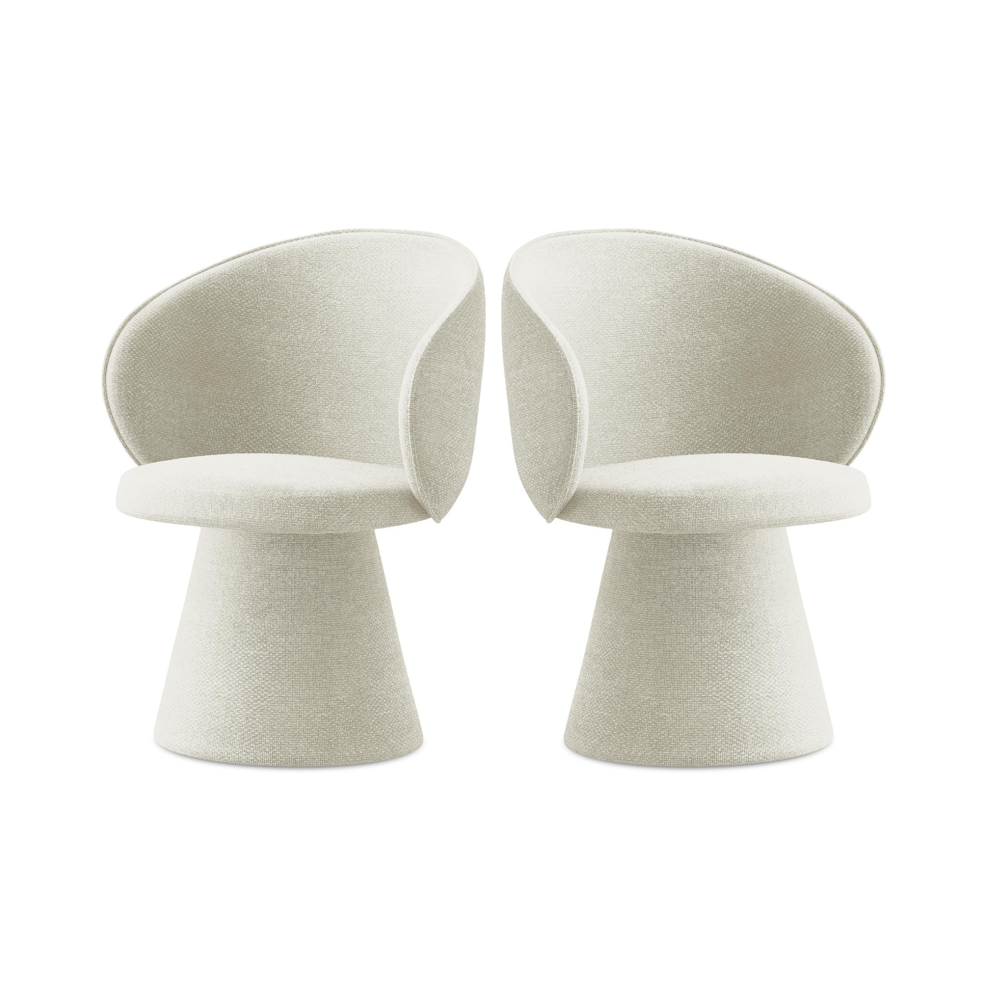 Stoel UALA zandkleurige boucle