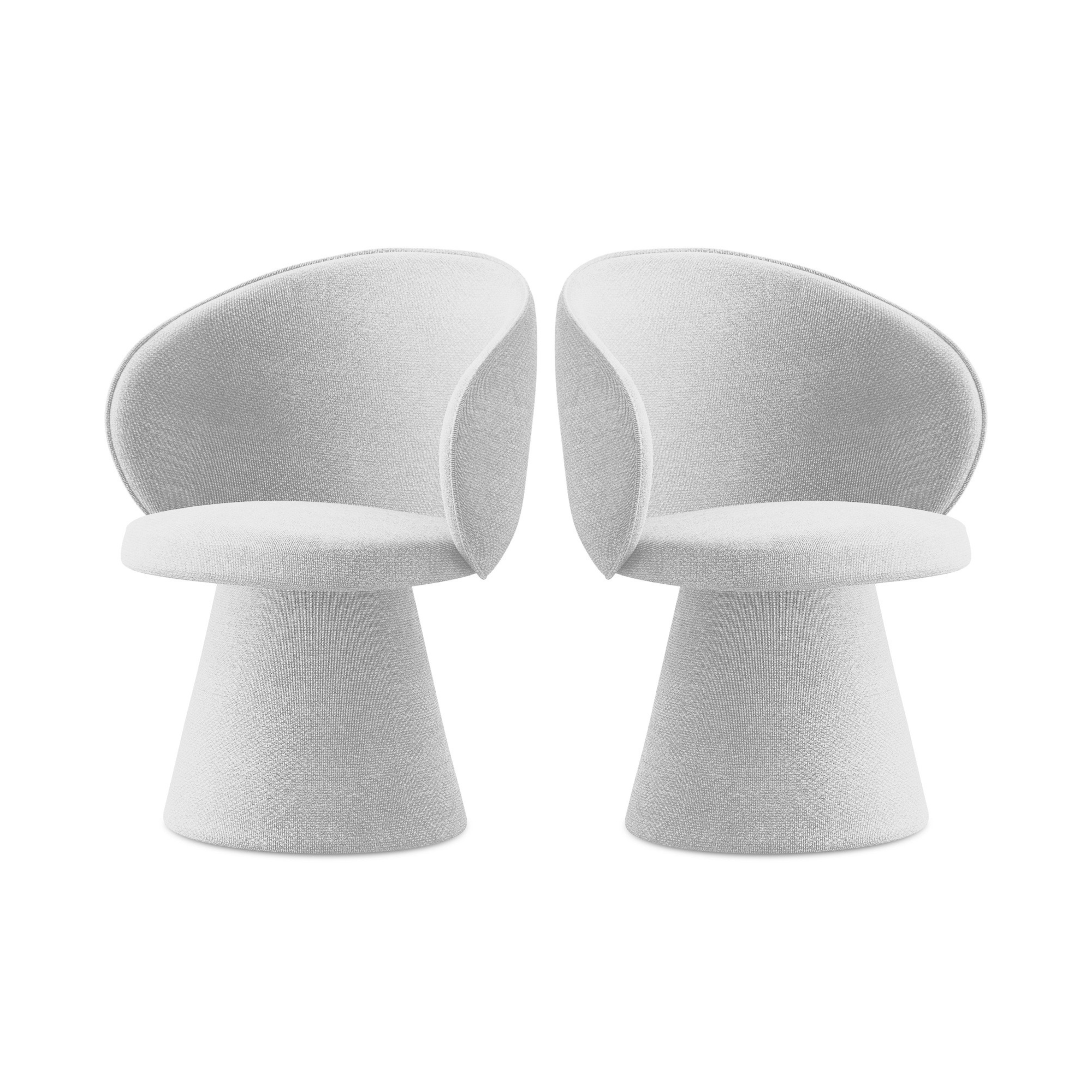 UALA Chair Silver Boucle