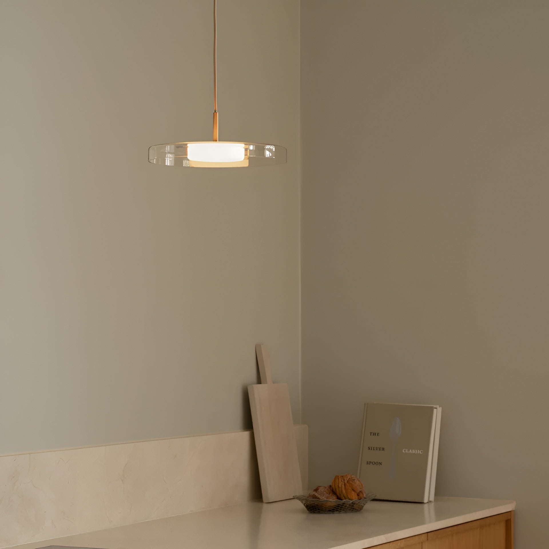ASTERIA GLASS transparent pendant lamp
