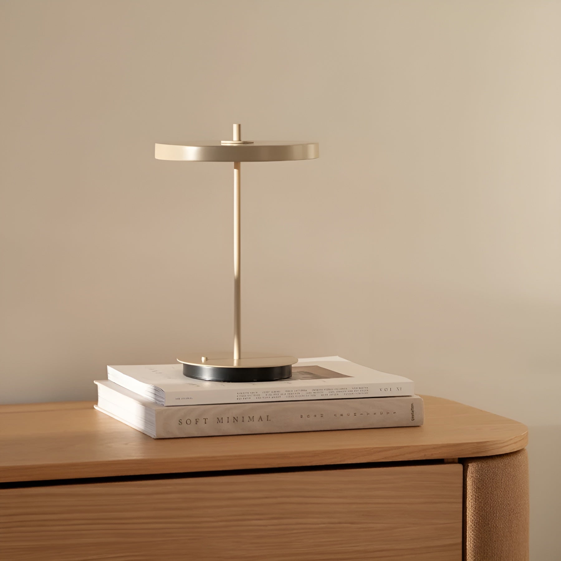 Draagbare lamp ASTERIA MOVE MONOCHROME beige