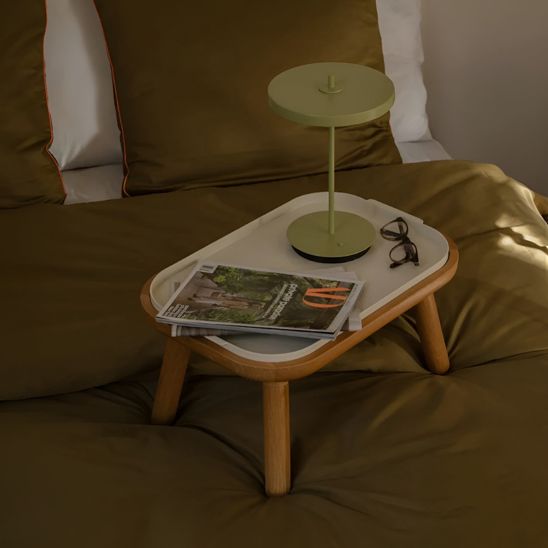 Tragbare Lampe ASTERIA MOVE MONOCHROME grün