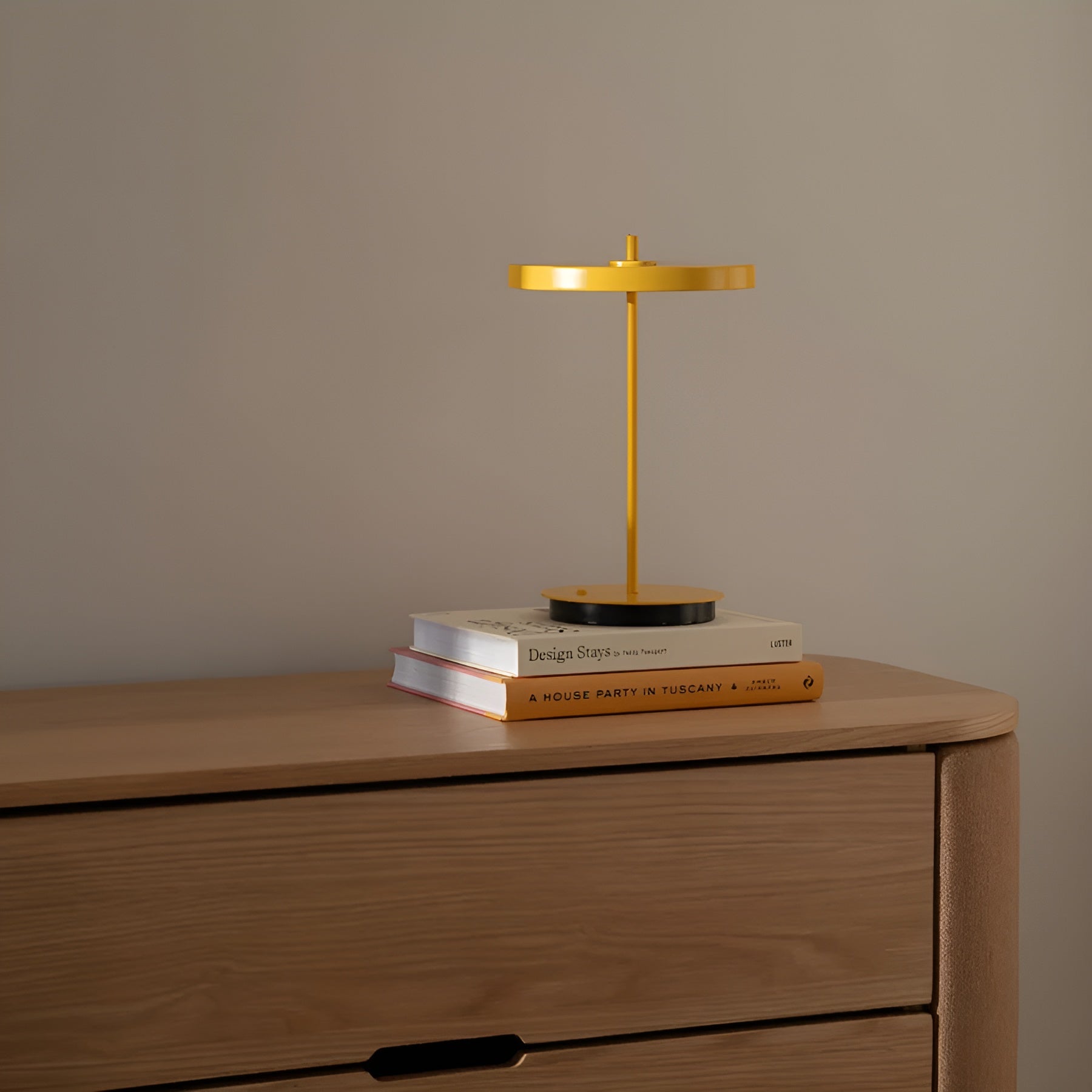 Draagbare lamp ASTERIA MOVE MONOCHROME geel