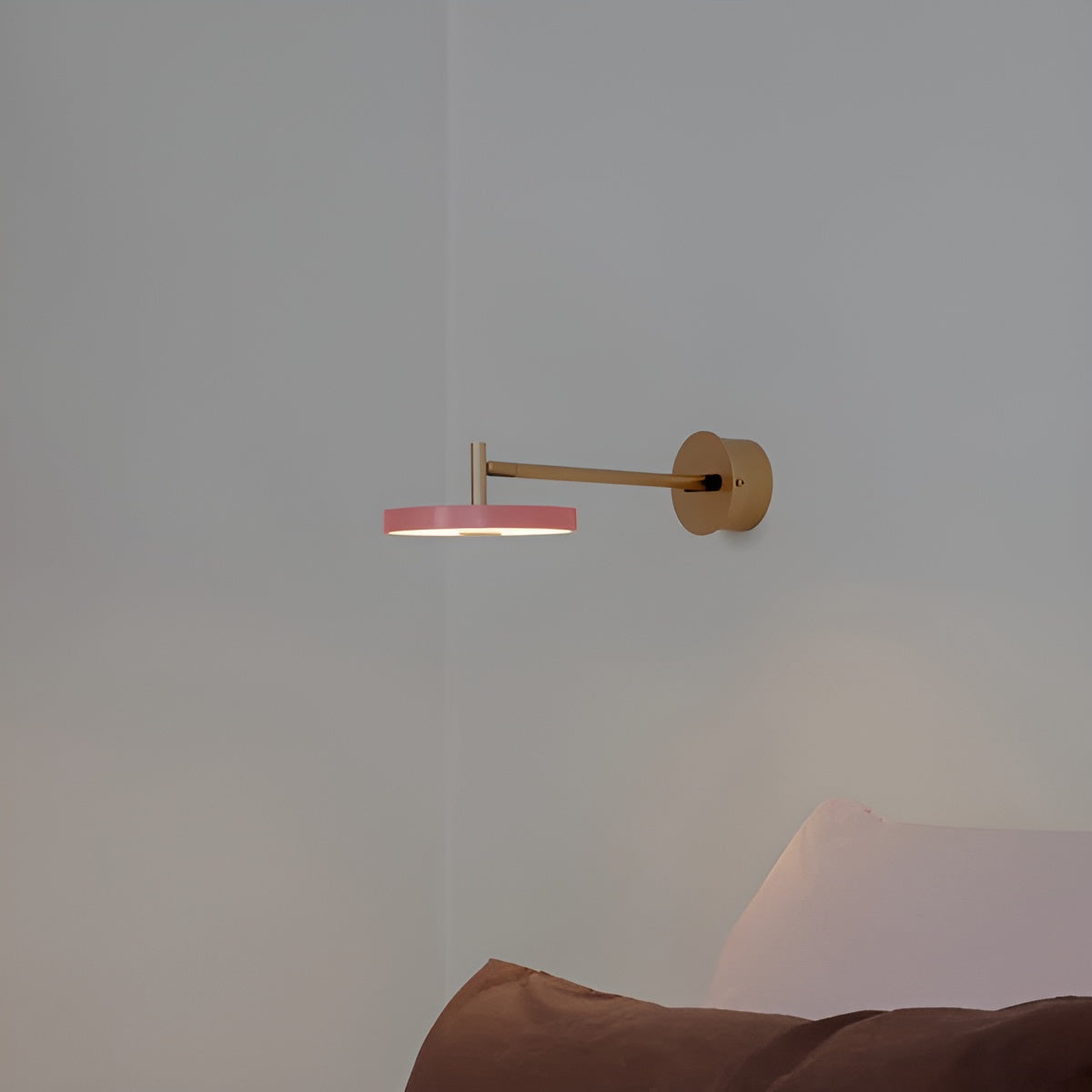 Lampa ścienna ASTERIA WALL różowy ze ściemniaczem