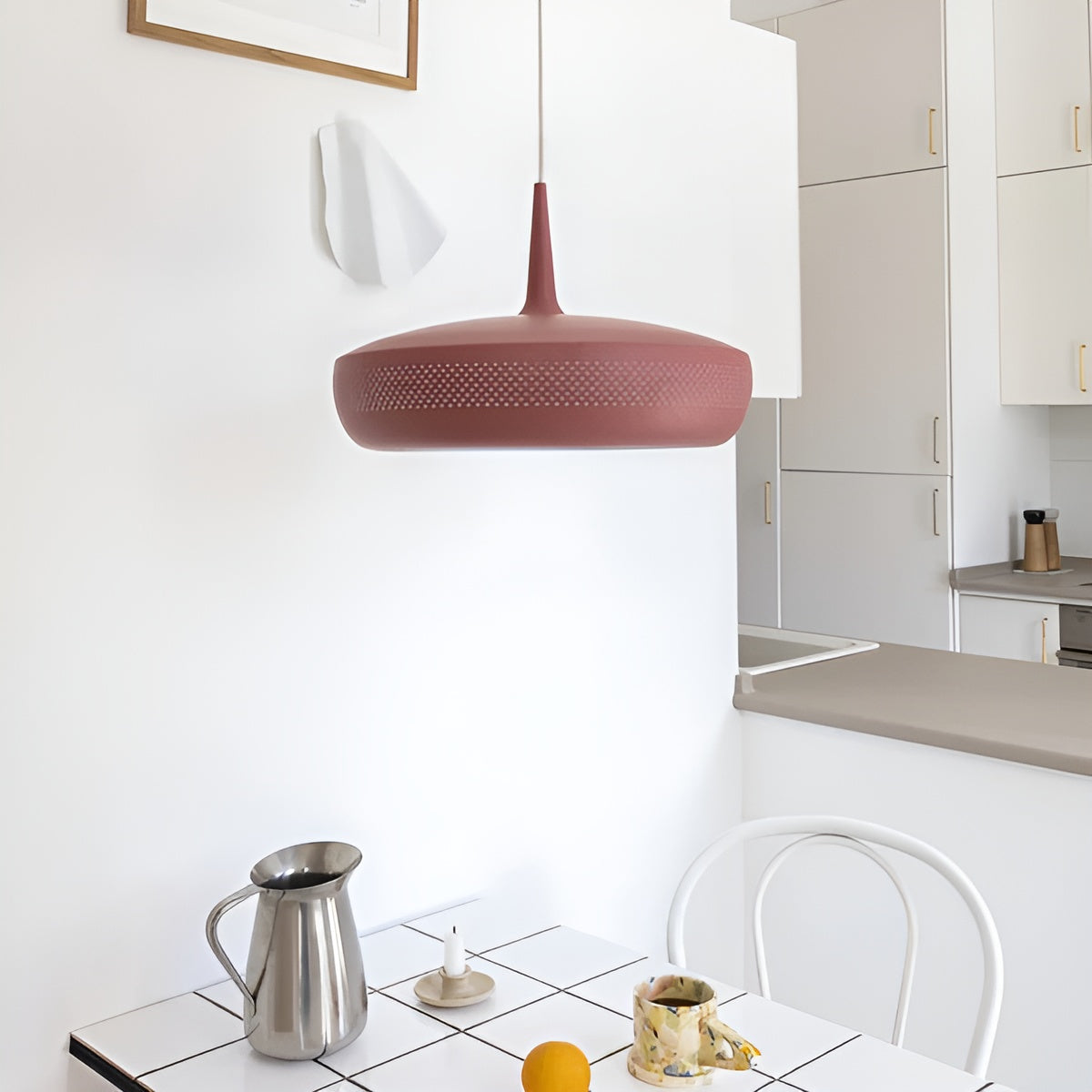 CLAVA DINE lampshade light red