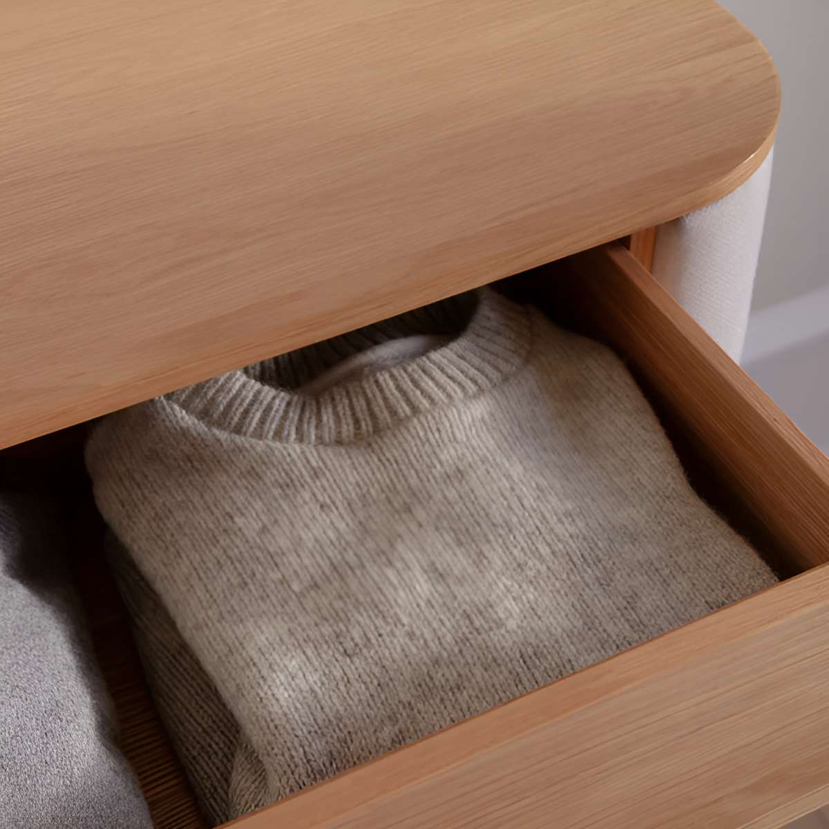 TREASURES cabinet green with oak base