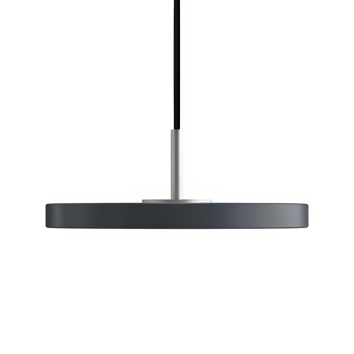 Hanglamp ASTERIA MICRO antraciet met zilveren inzetstuk