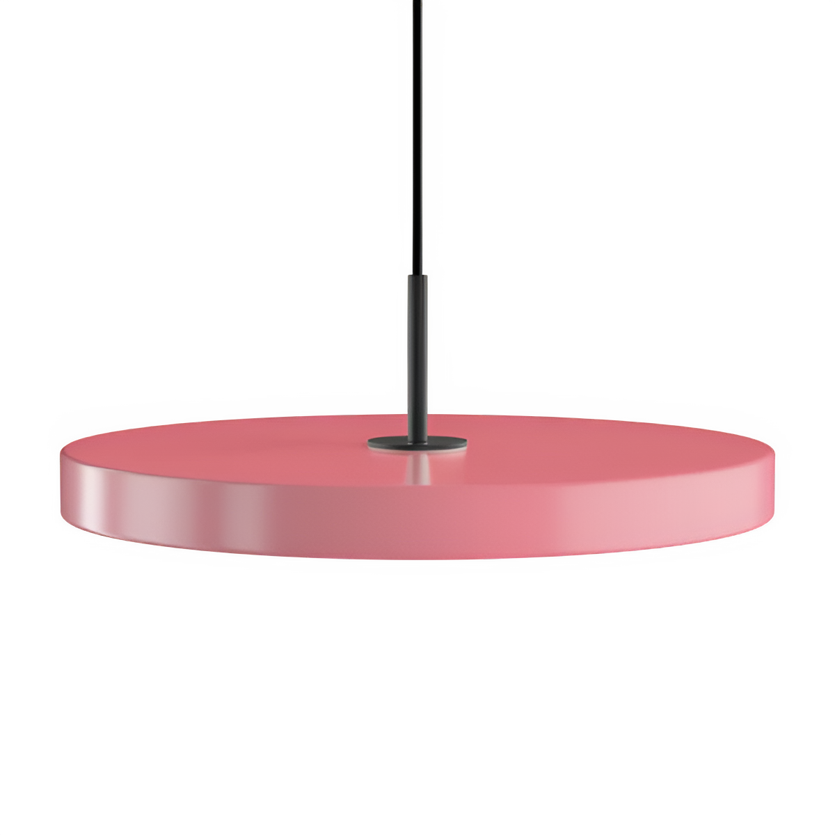 Pendelleuchte ASTERIA PLUS hellrosa mit schwarzem Einsatz