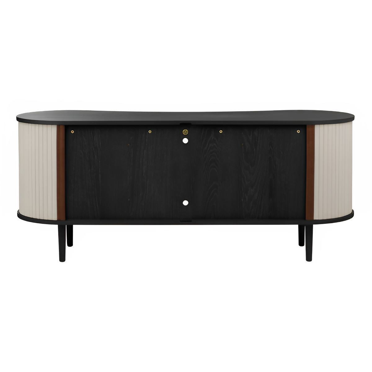 Dressoir RTV AUDACIOUS zandkleurig met zwarte basis