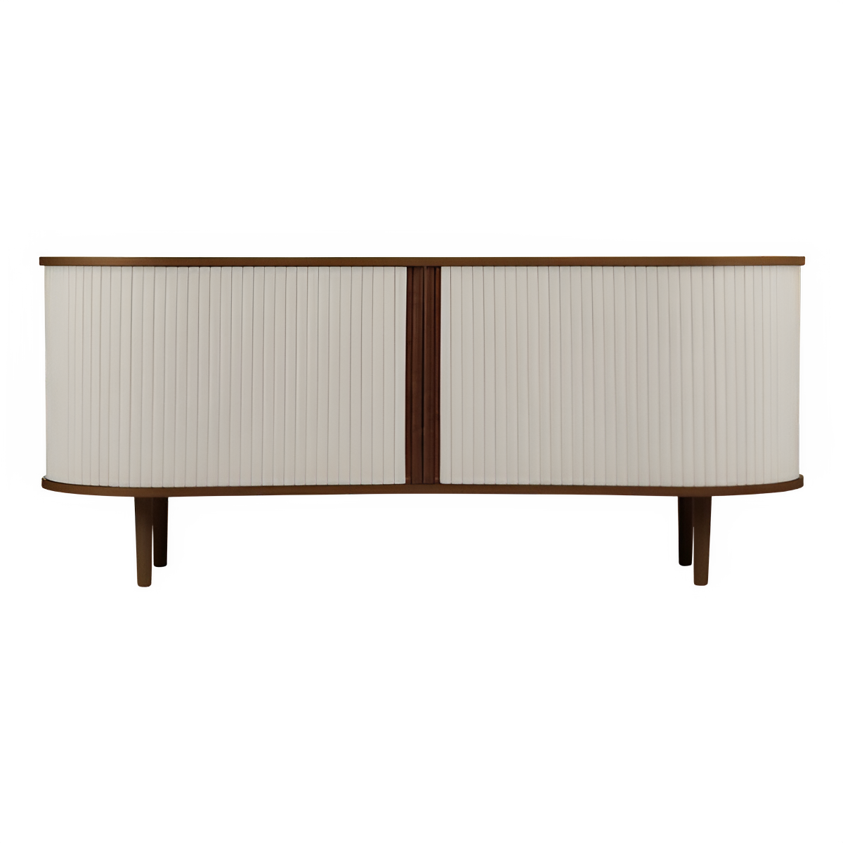 Kommode RTV AUDACIOUS sandfarben mit dunklem Eichenfuß