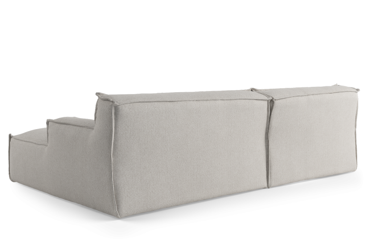 Right-facing 3-seater modular sofa DRIFTER upholstered