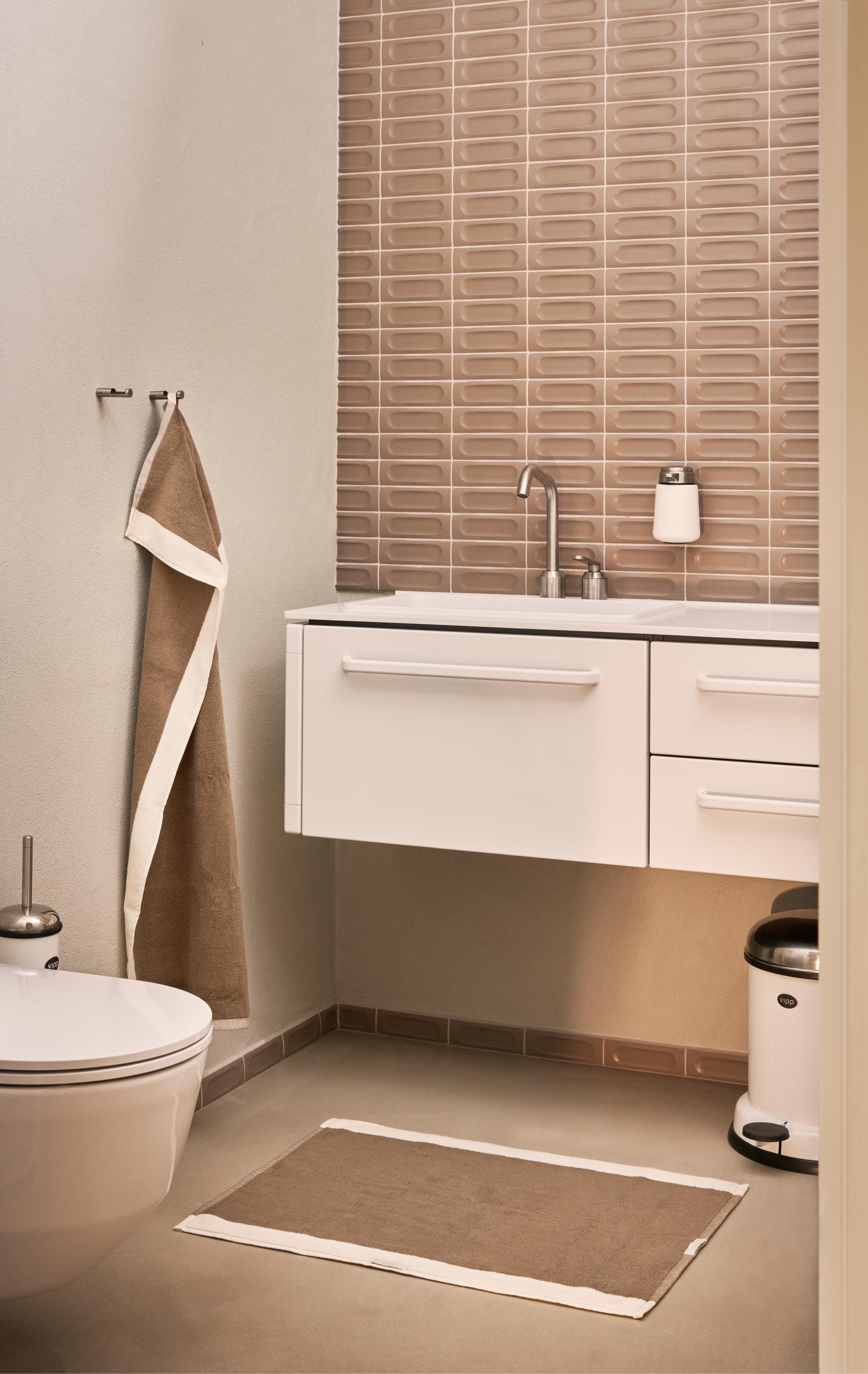 VIPP towel taupe cotton