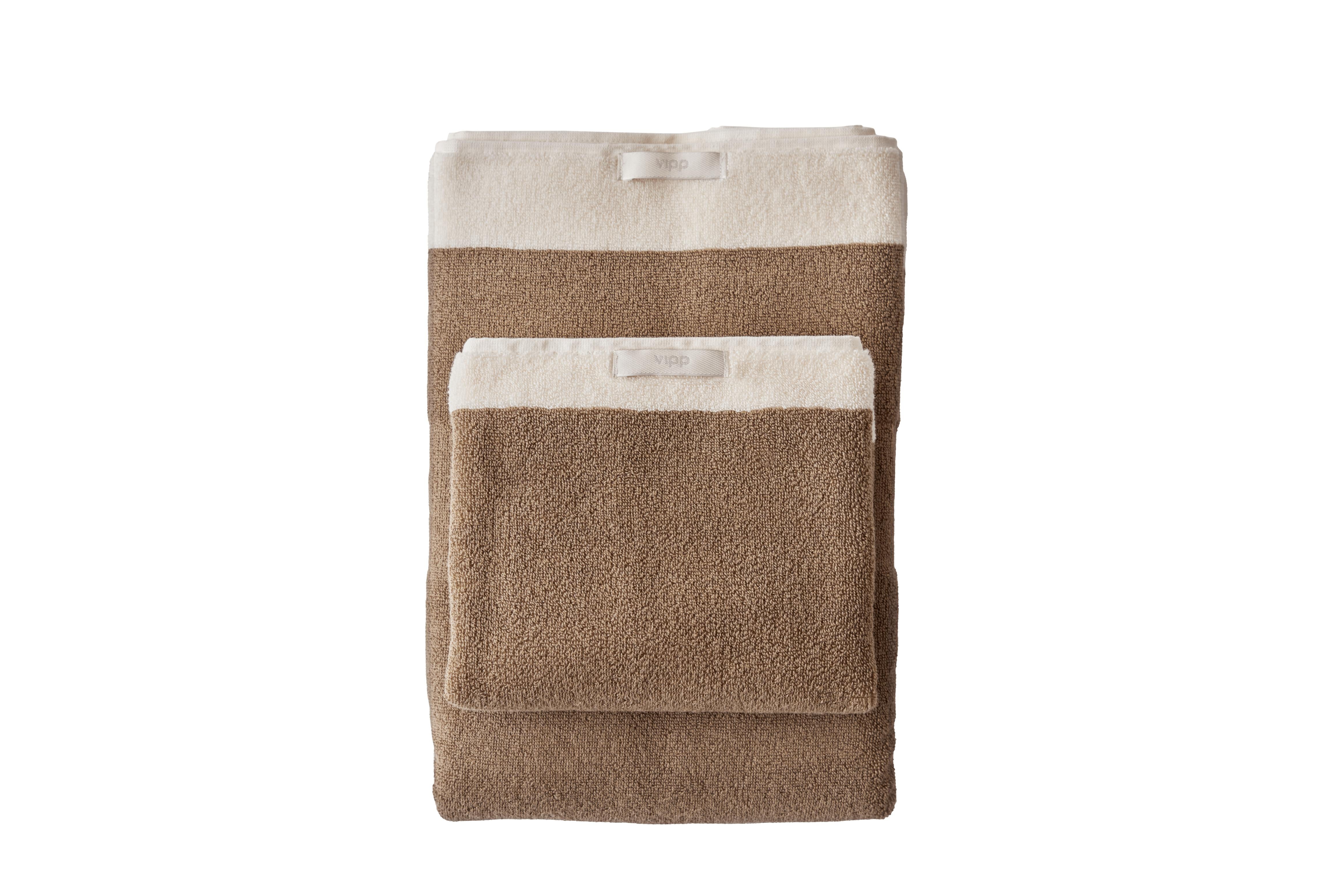 VIPP towel taupe cotton