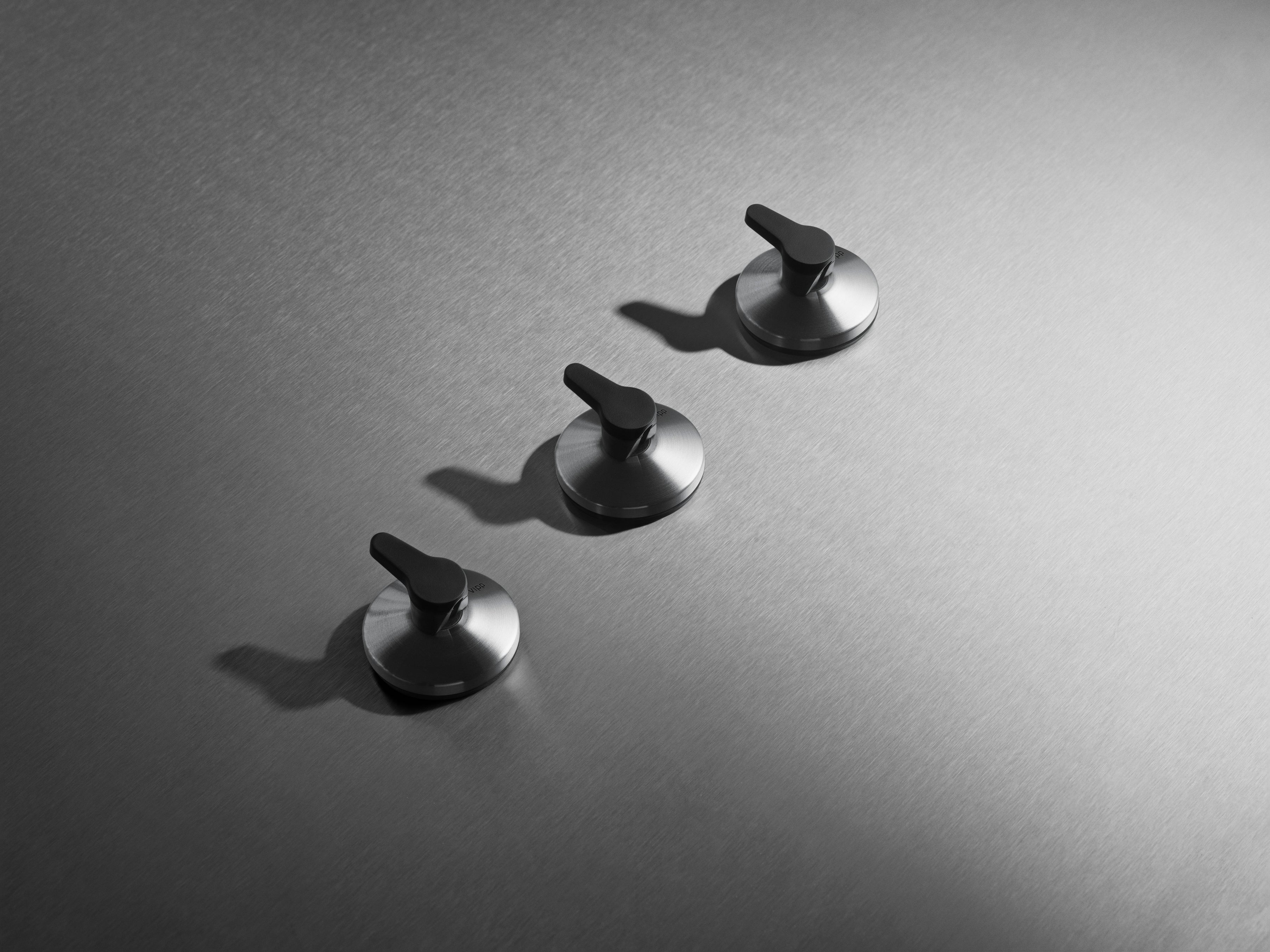 Badezimmerhaken-Set mit Saugnapf VIPP aus Stahl
