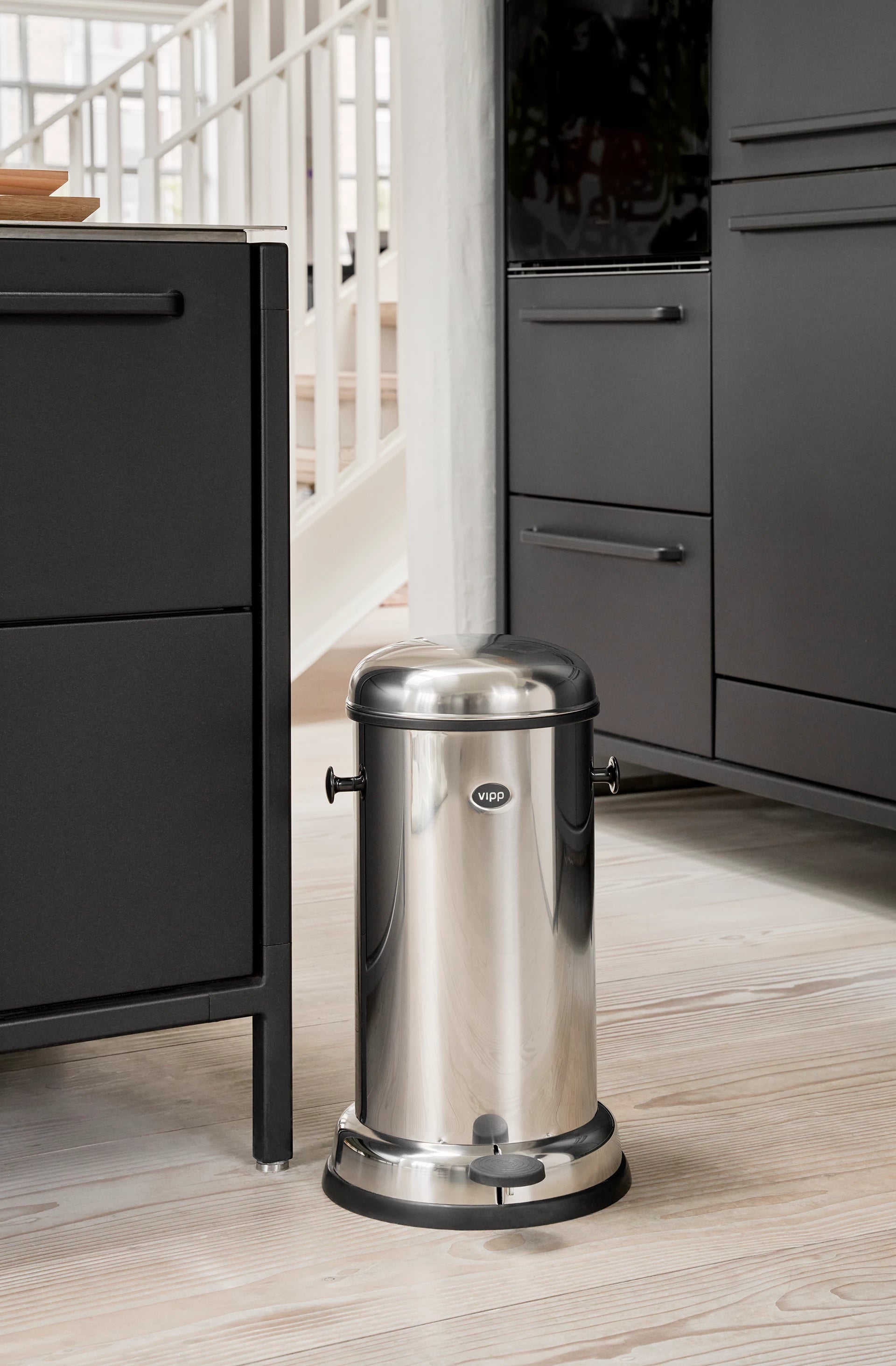 Pedalen prullenbak roestvrij staal