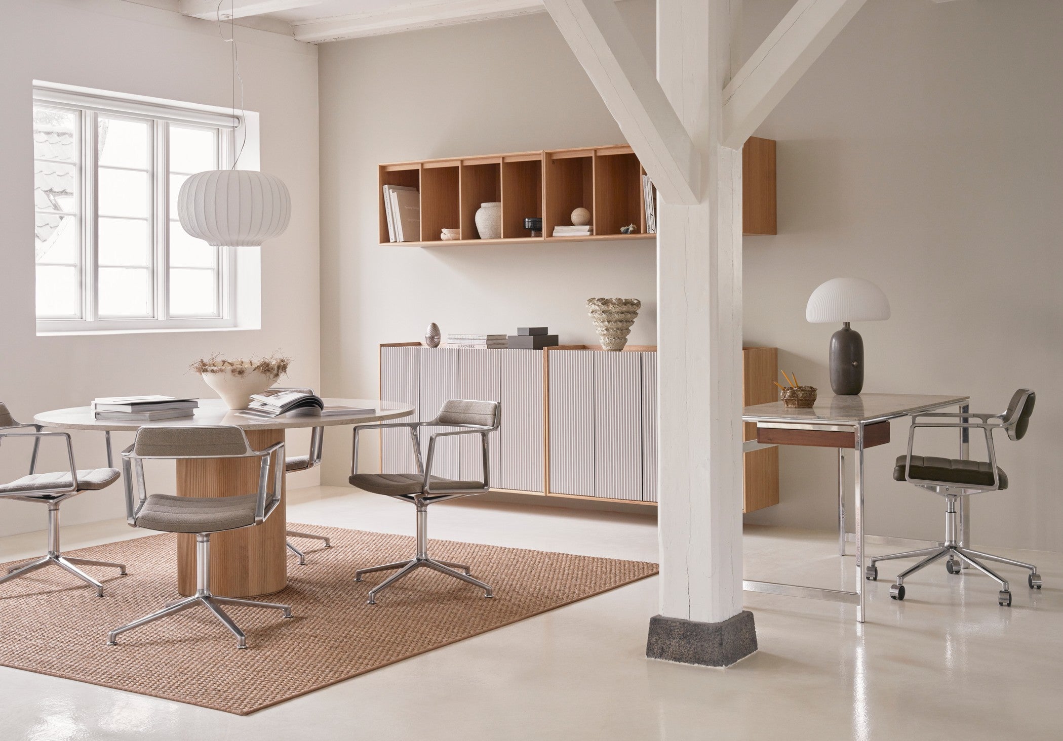 Bureau stoel 453+ zwarte leer met metalen basis