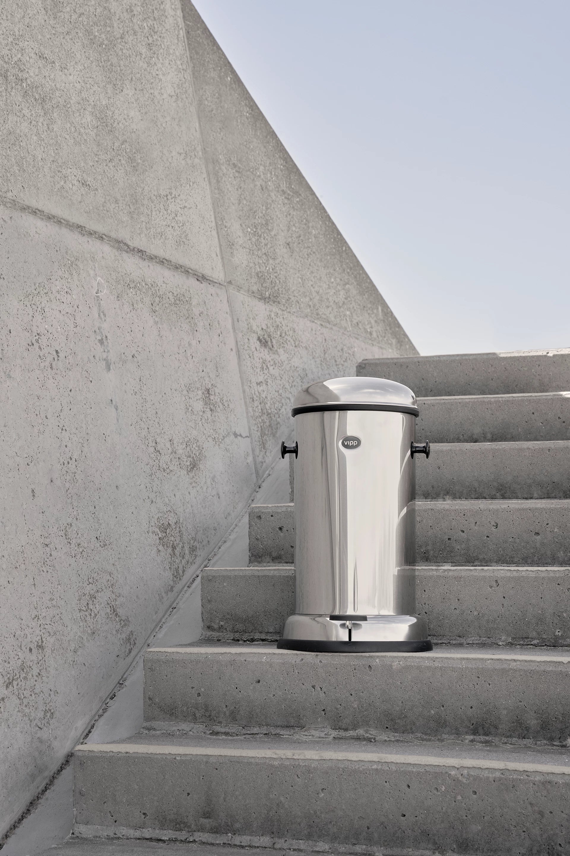 Pedalen prullenbak roestvrij staal