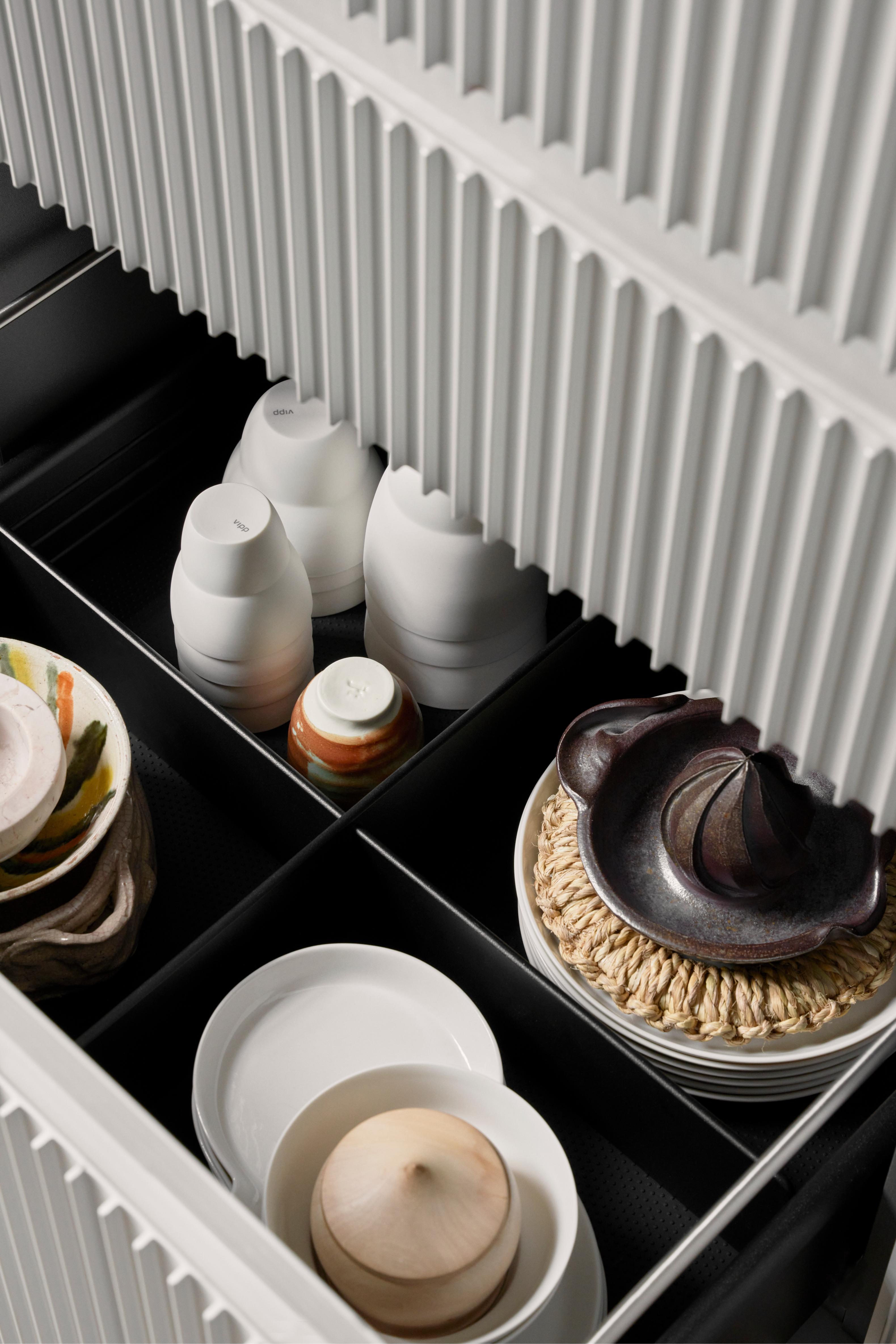 Zestaw kubków VIPP biała porcelana