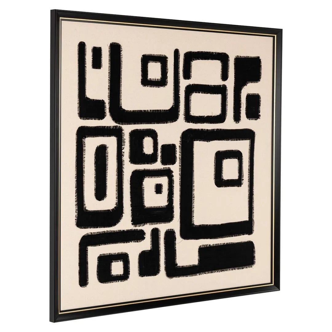 Bild SHANITA beige mit schwarzem Muster