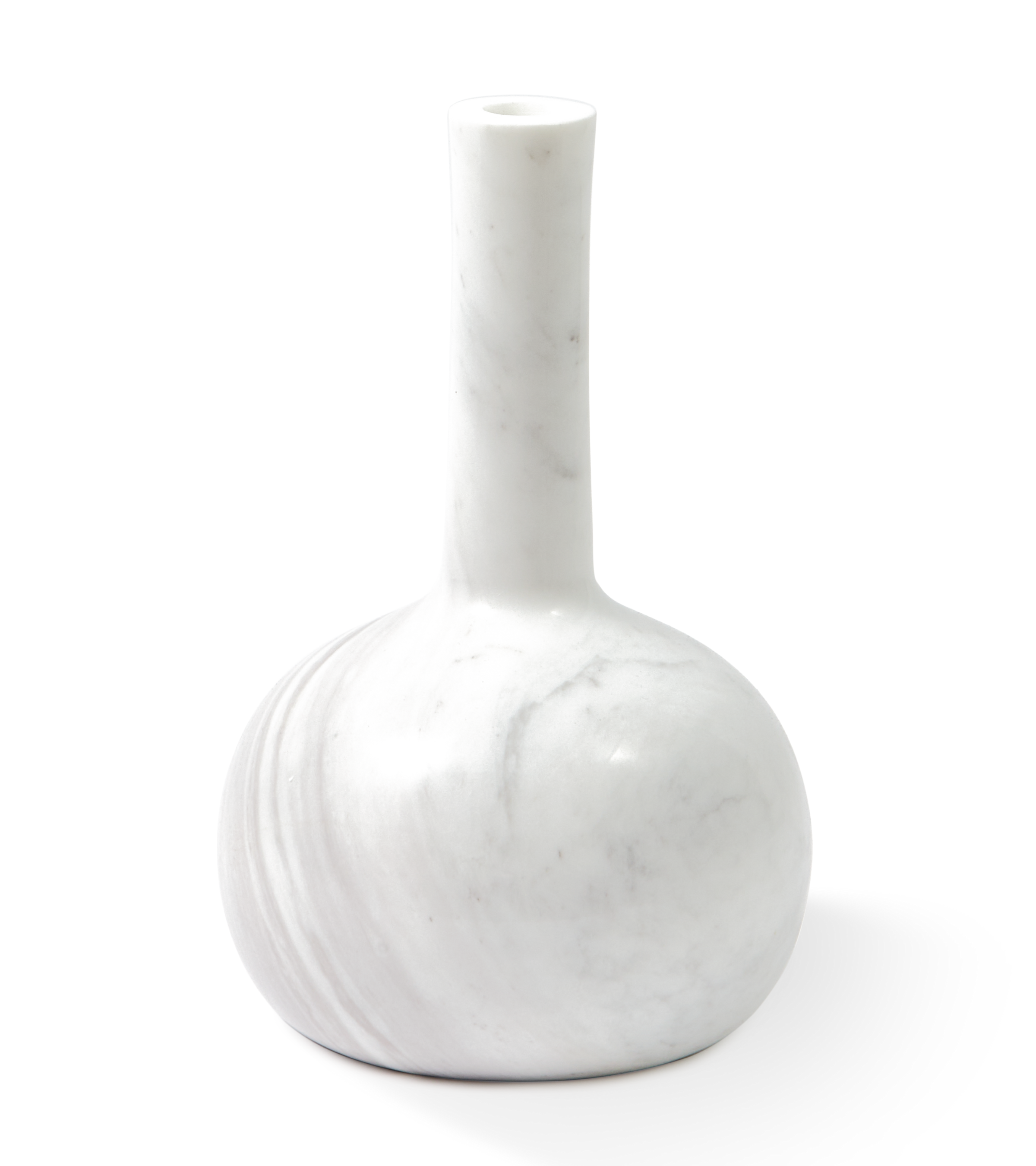 HERITAGE BELL candle holder white marble