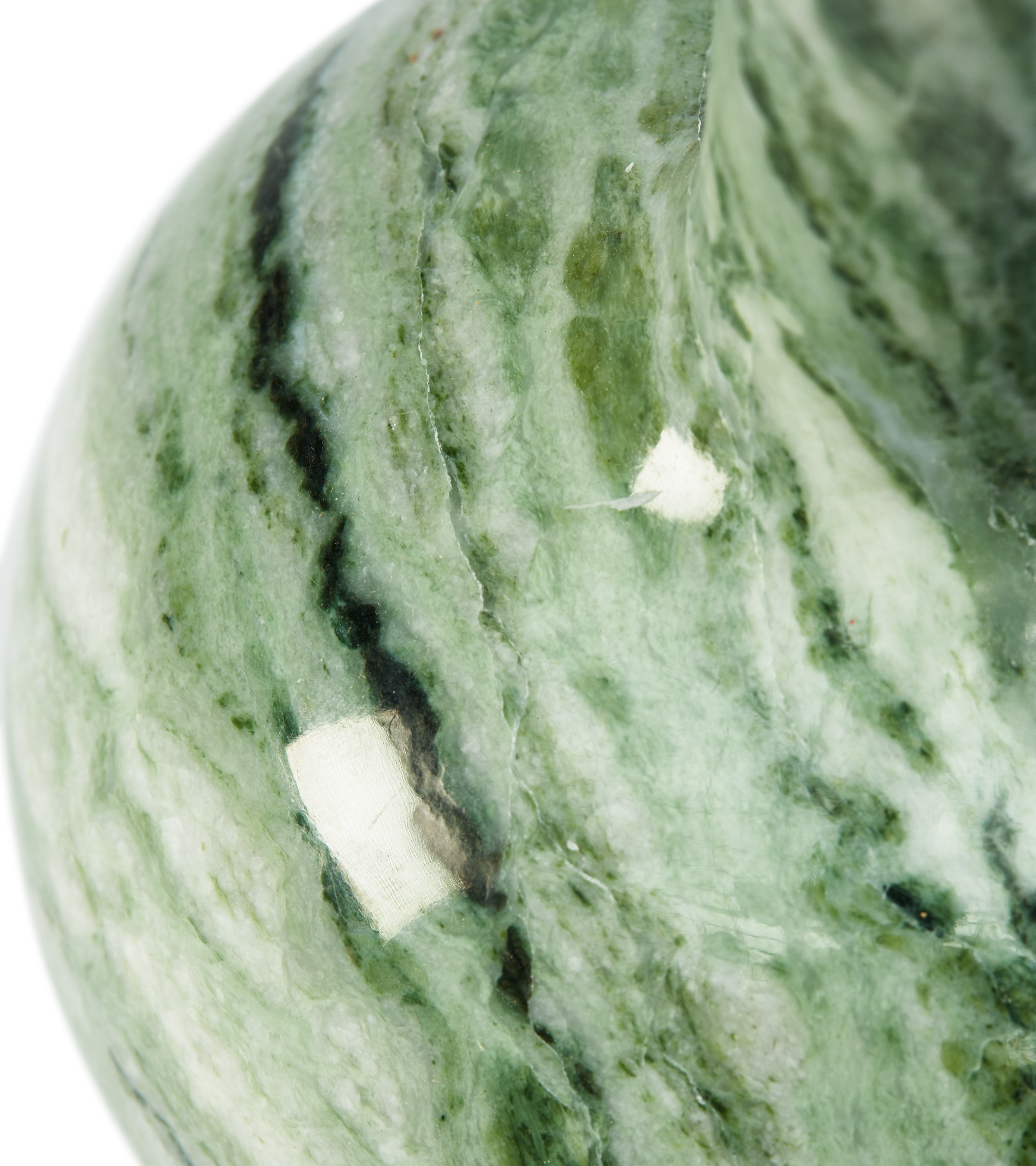 HERITAGE BELL candle holder dark green marble