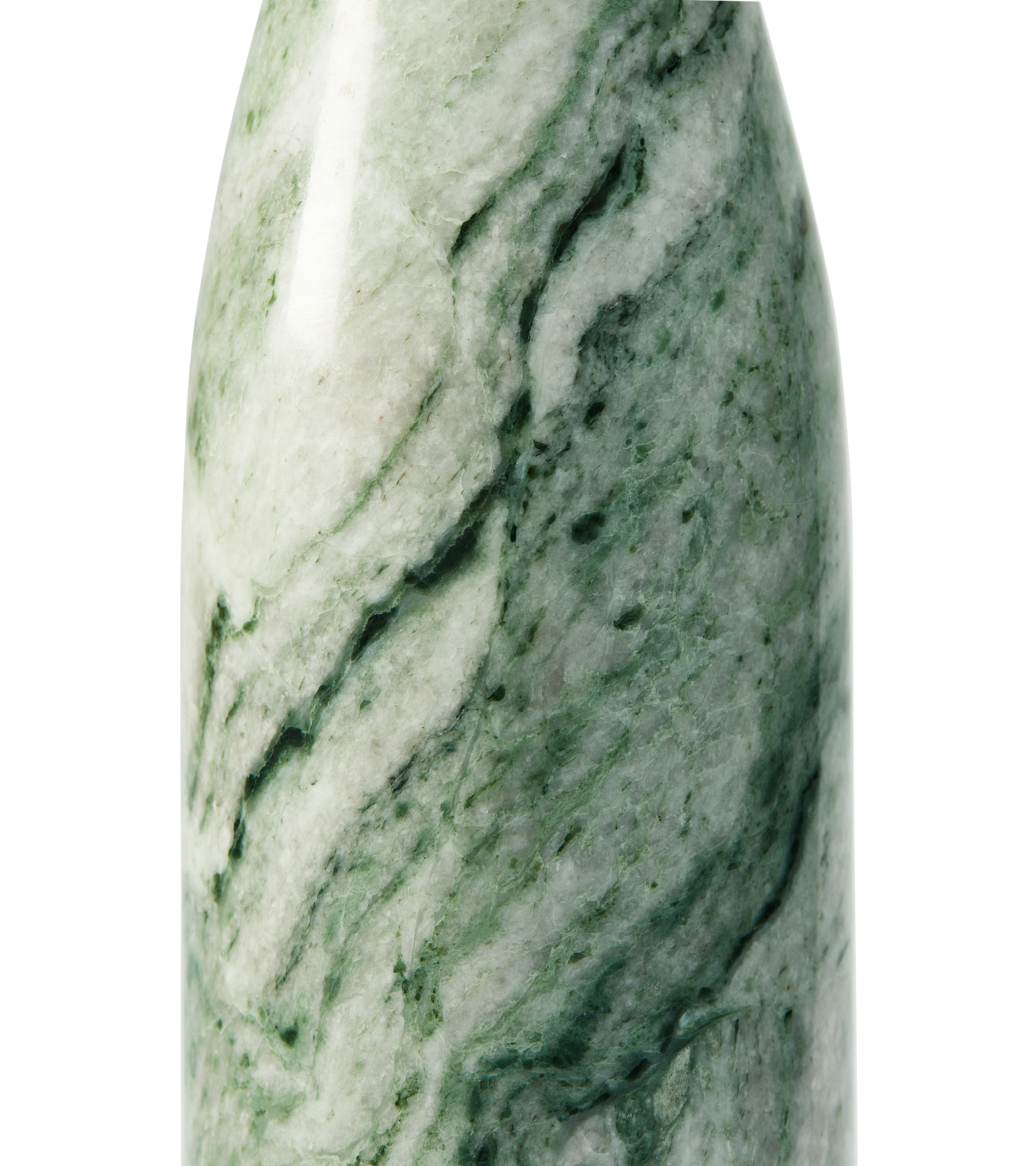 HERITAGE BOTTLE candlestick dark green marble