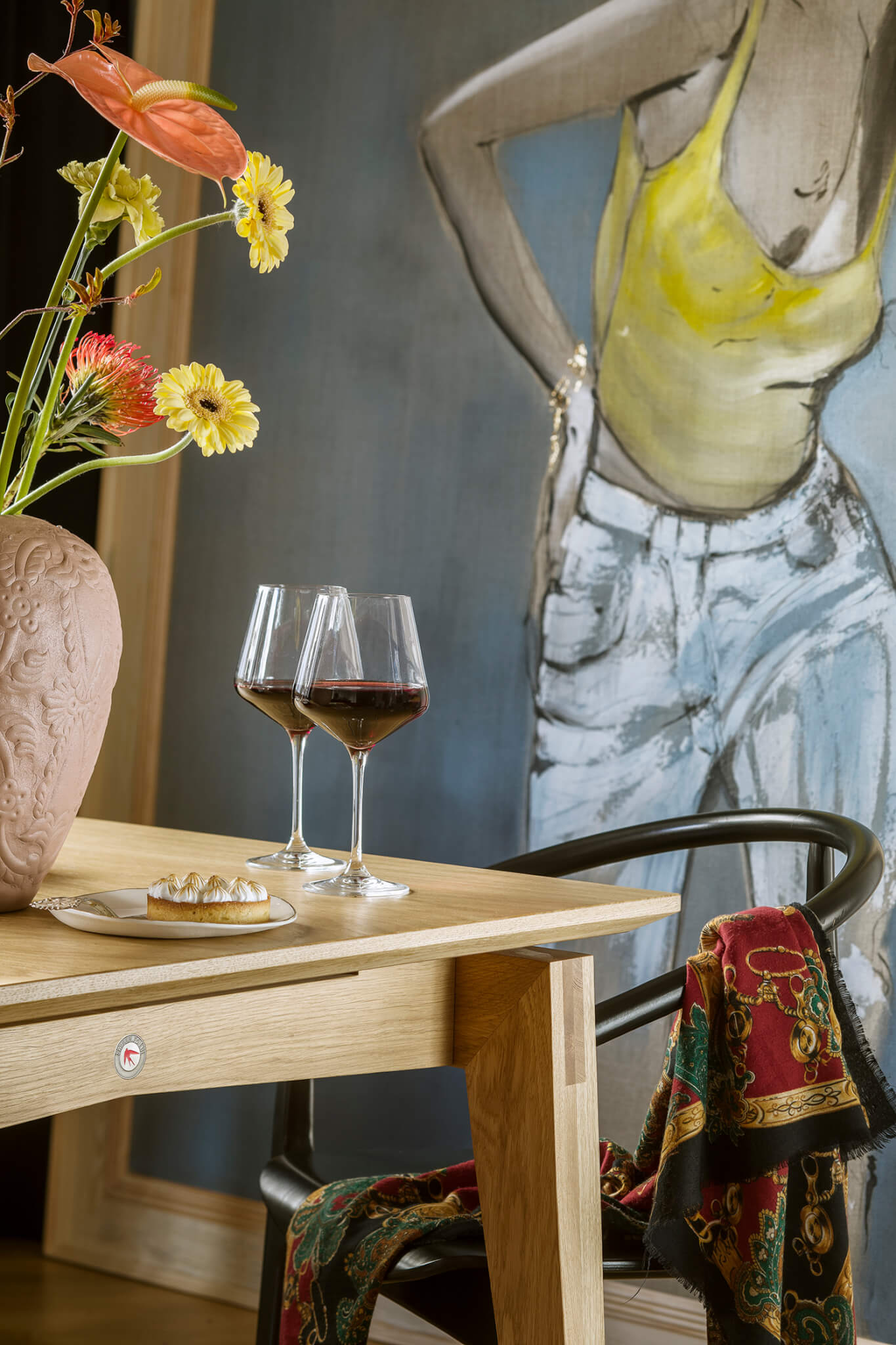 Stół rozkładany WIDEN czarny dąb