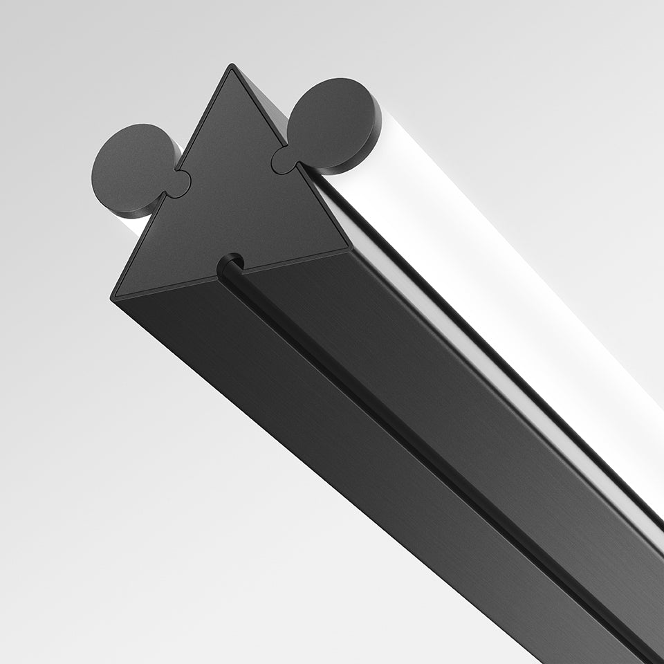 Pendelleuchte DREISPITZ HORIZONTAL schwarz