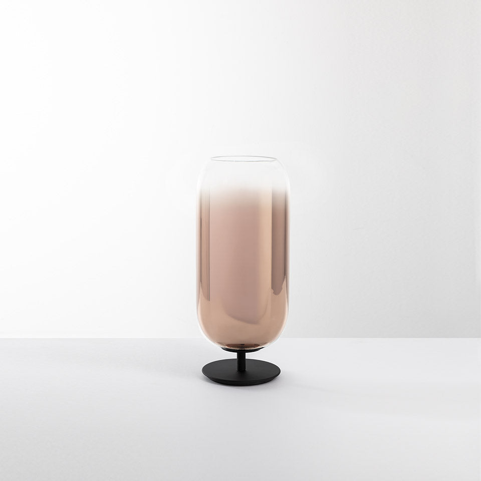 Tafellamp GOPLE koper met zwarte voet