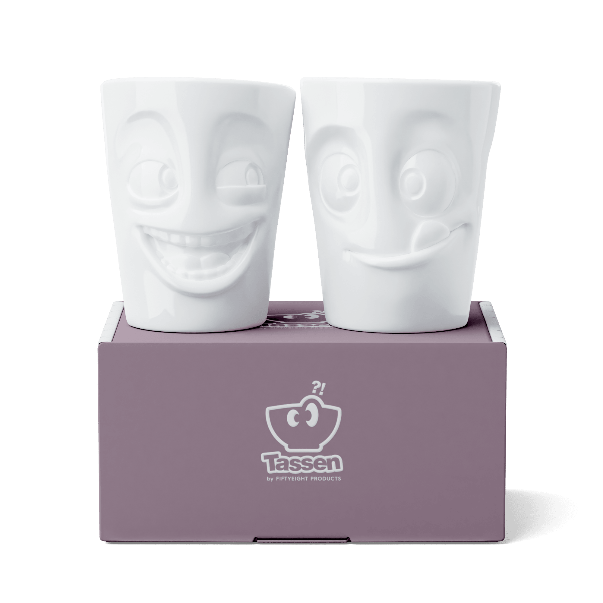 Zestaw kubków JOKING & TASTY biały, marka 58products