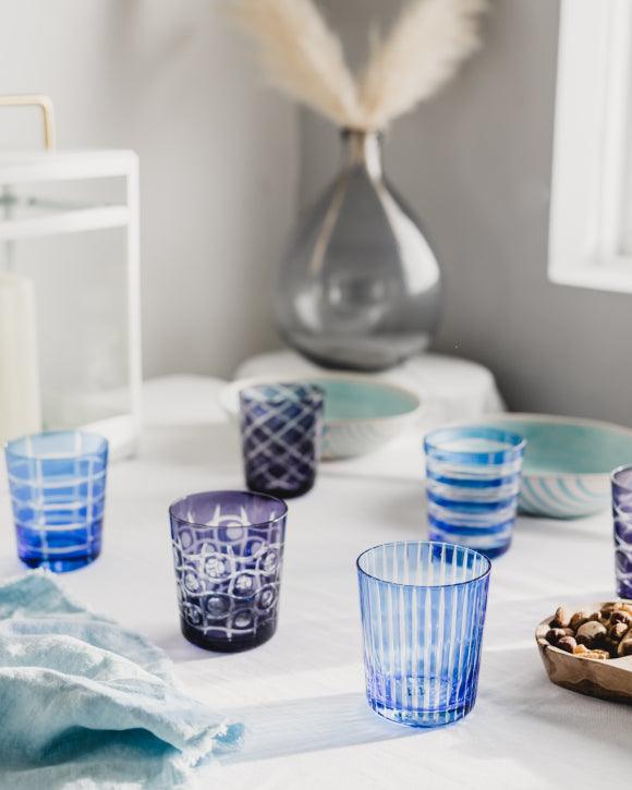 Zestaw szklanek COBALT MIX niebieski Pols Potten    Eye on Design