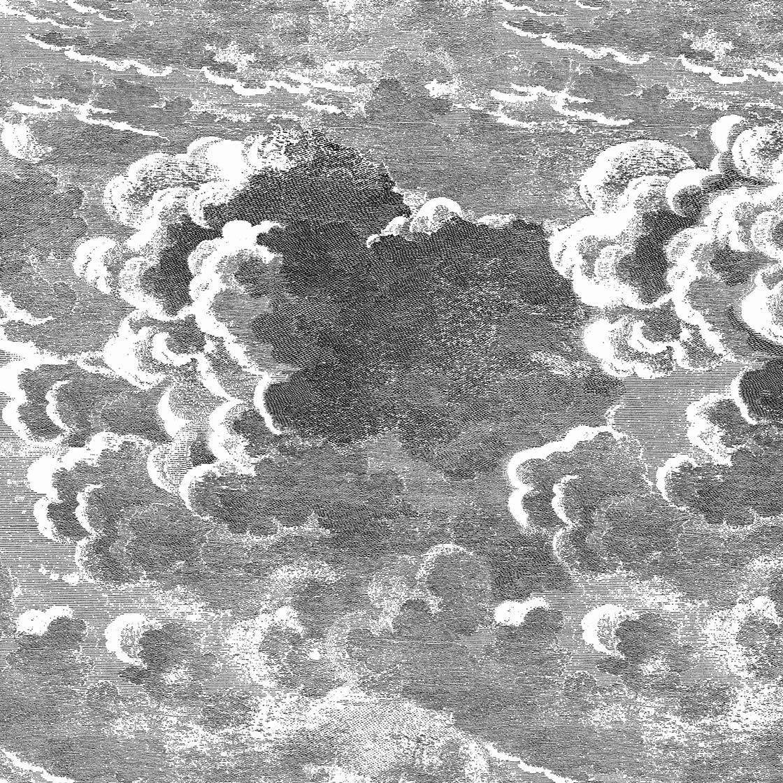 Zestaw tapet FORNASETTI - Nuvolette czarny i biały Cole & Son    Eye on Design