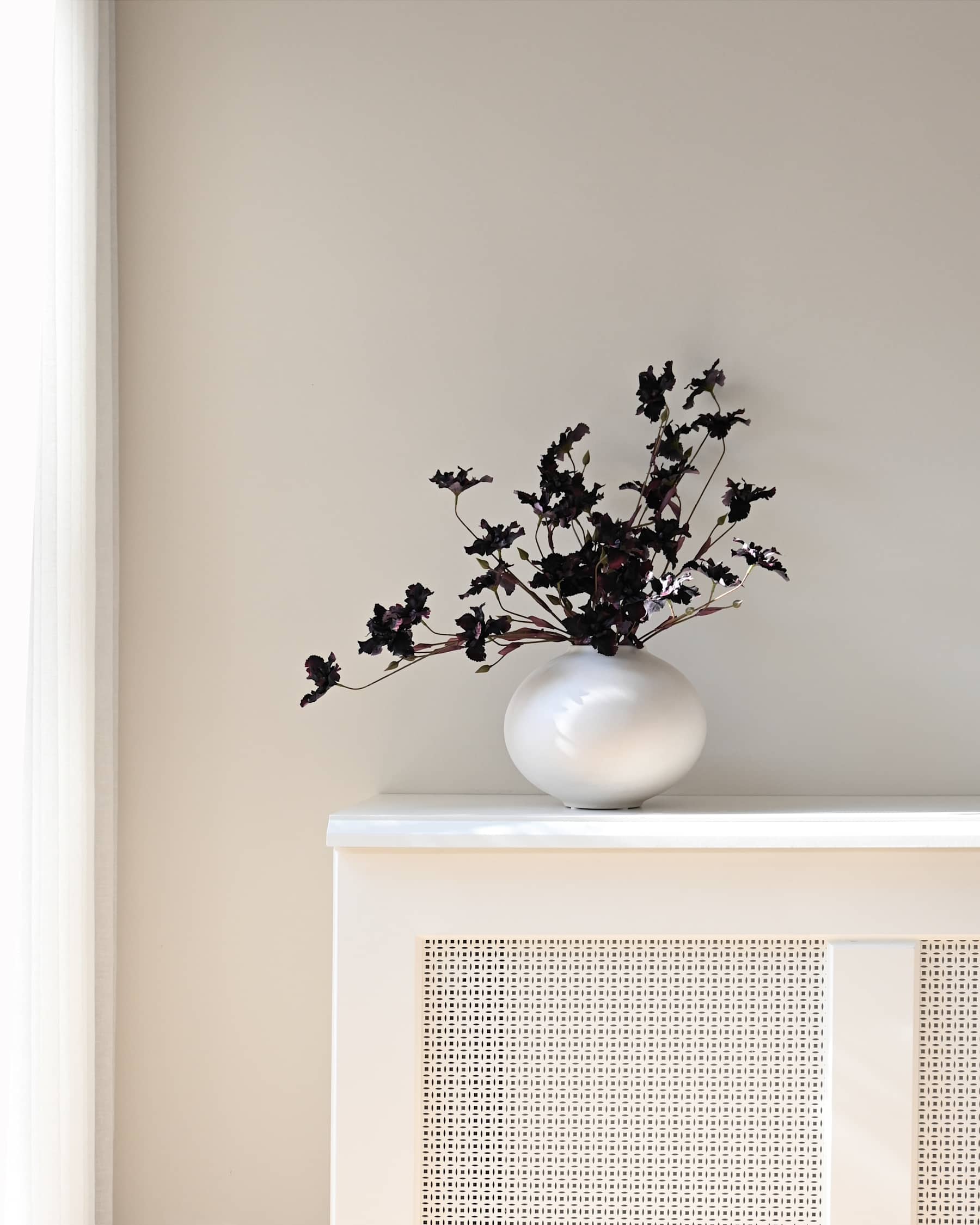 SUNAO FAT Vase weiß 