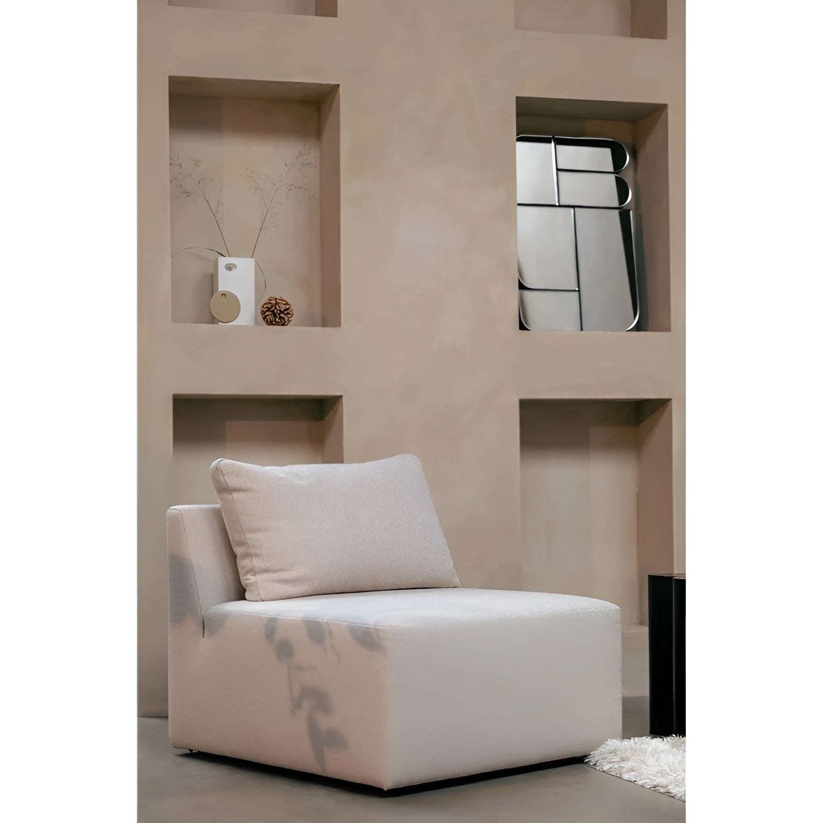 Modulares Sofa PROSPER - mittleres Element Cappuccino