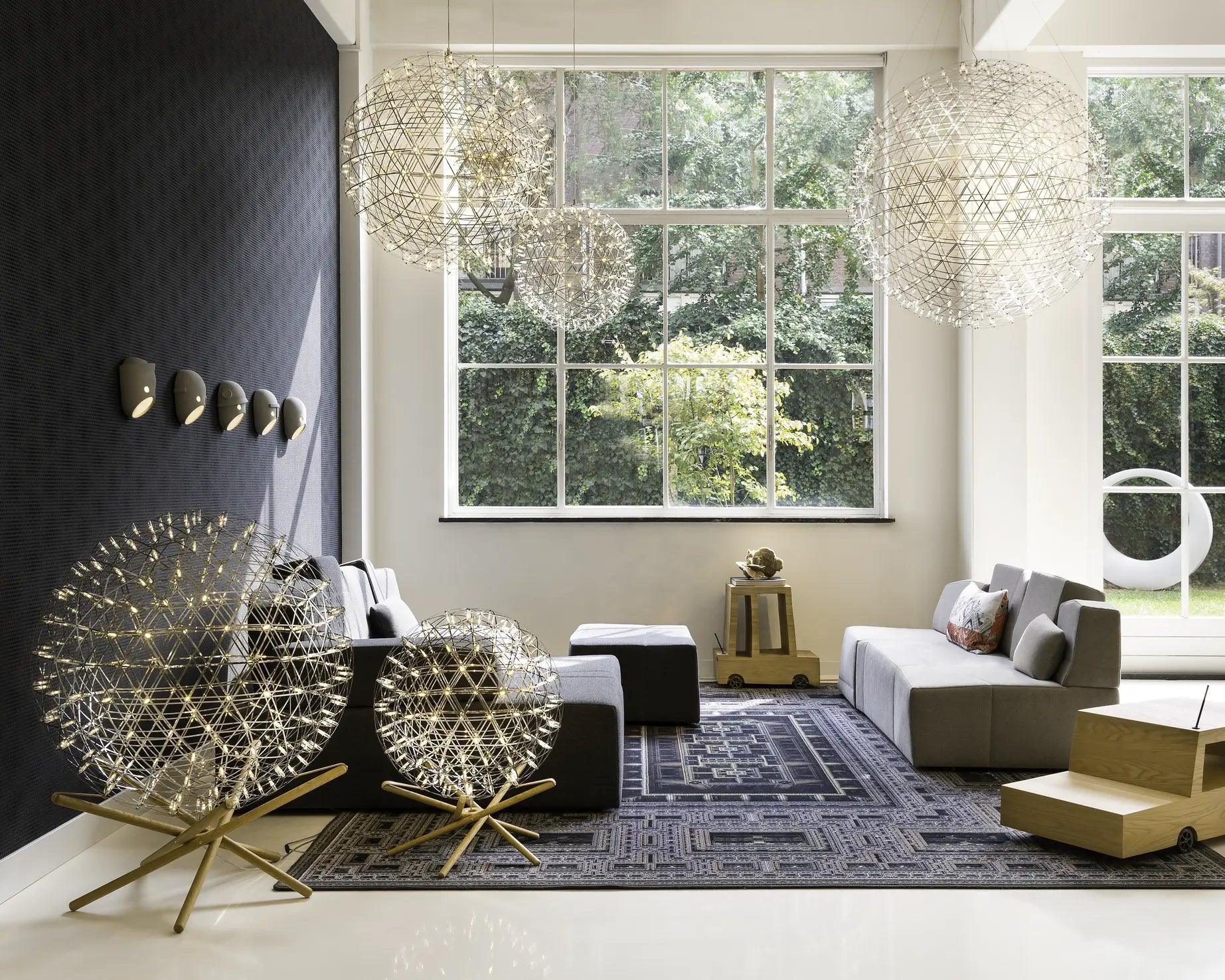 Żyrandol RAIMOND II stal nierdzewna Moooi    Eye on Design