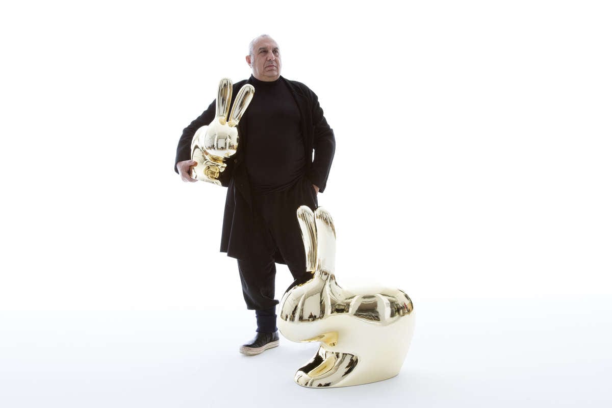 Krzesło RABBIT czarna perła Qeeboo    Eye on Design