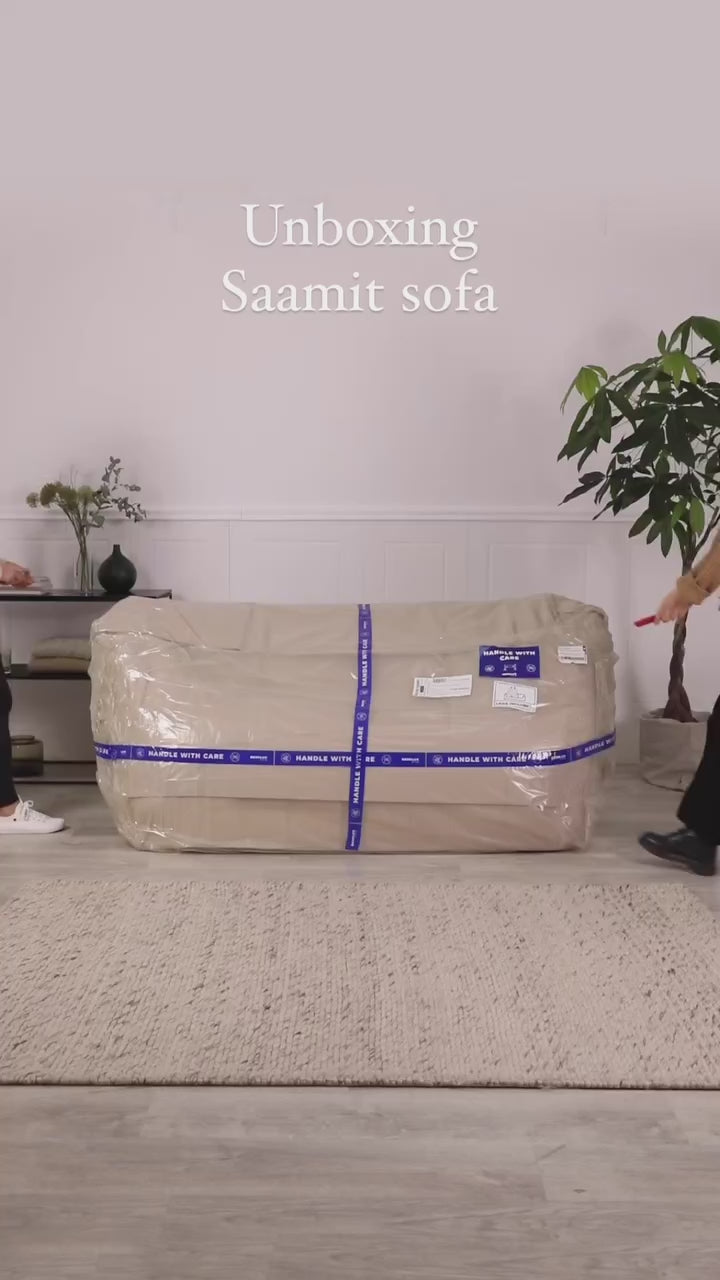 2-Personen-Sofa Saamit Boucle Schwarz
