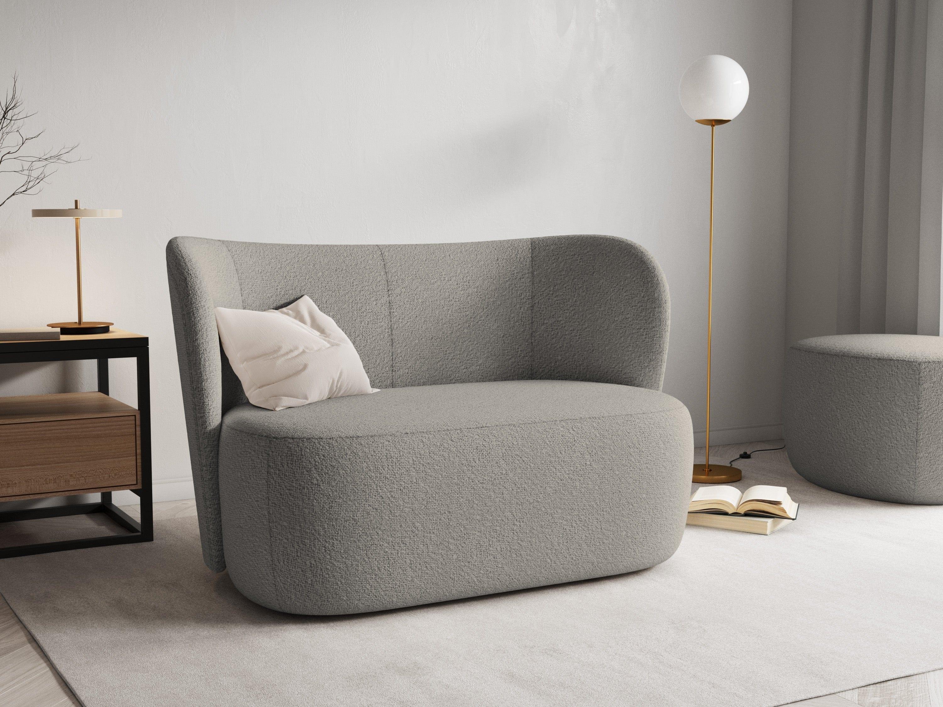 Sofa 2-osobowa SAAMIT boucle szary Micadoni    Eye on Design