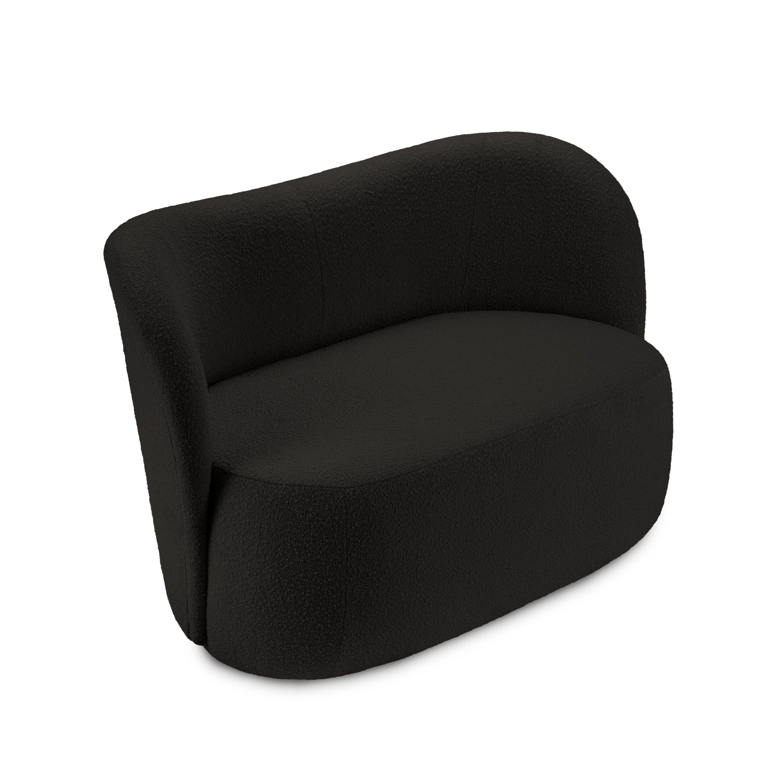 Sofa 2-osobowa SAAMIT boucle czarny Micadoni    Eye on Design