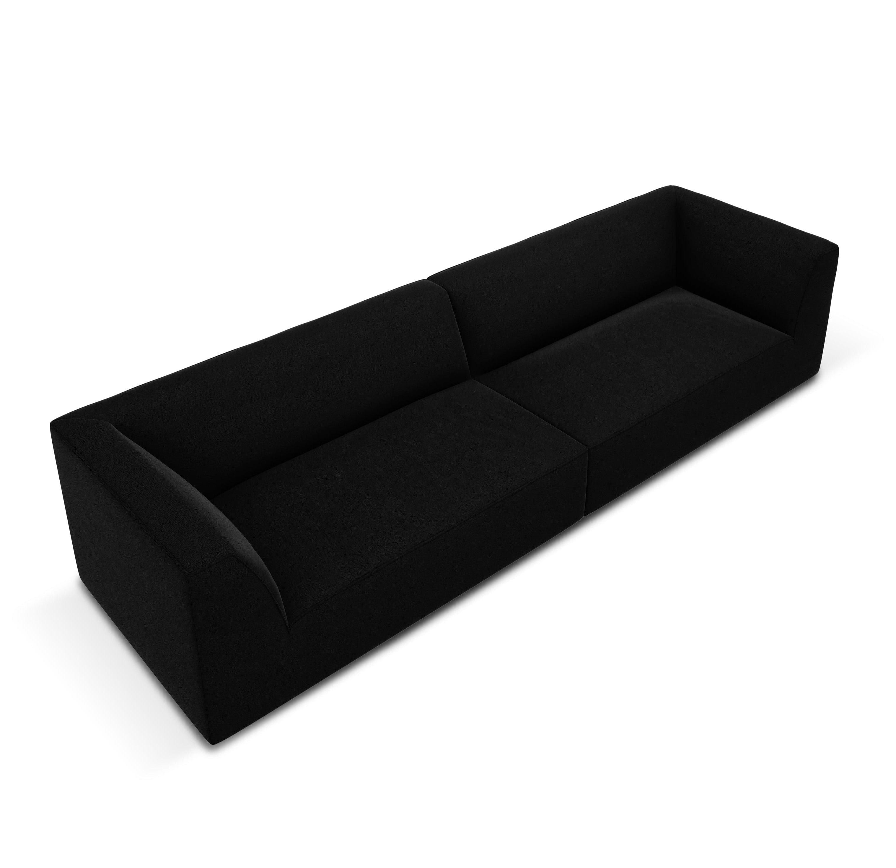 Sofa aksamitna RUBY czarny Micadoni    Eye on Design