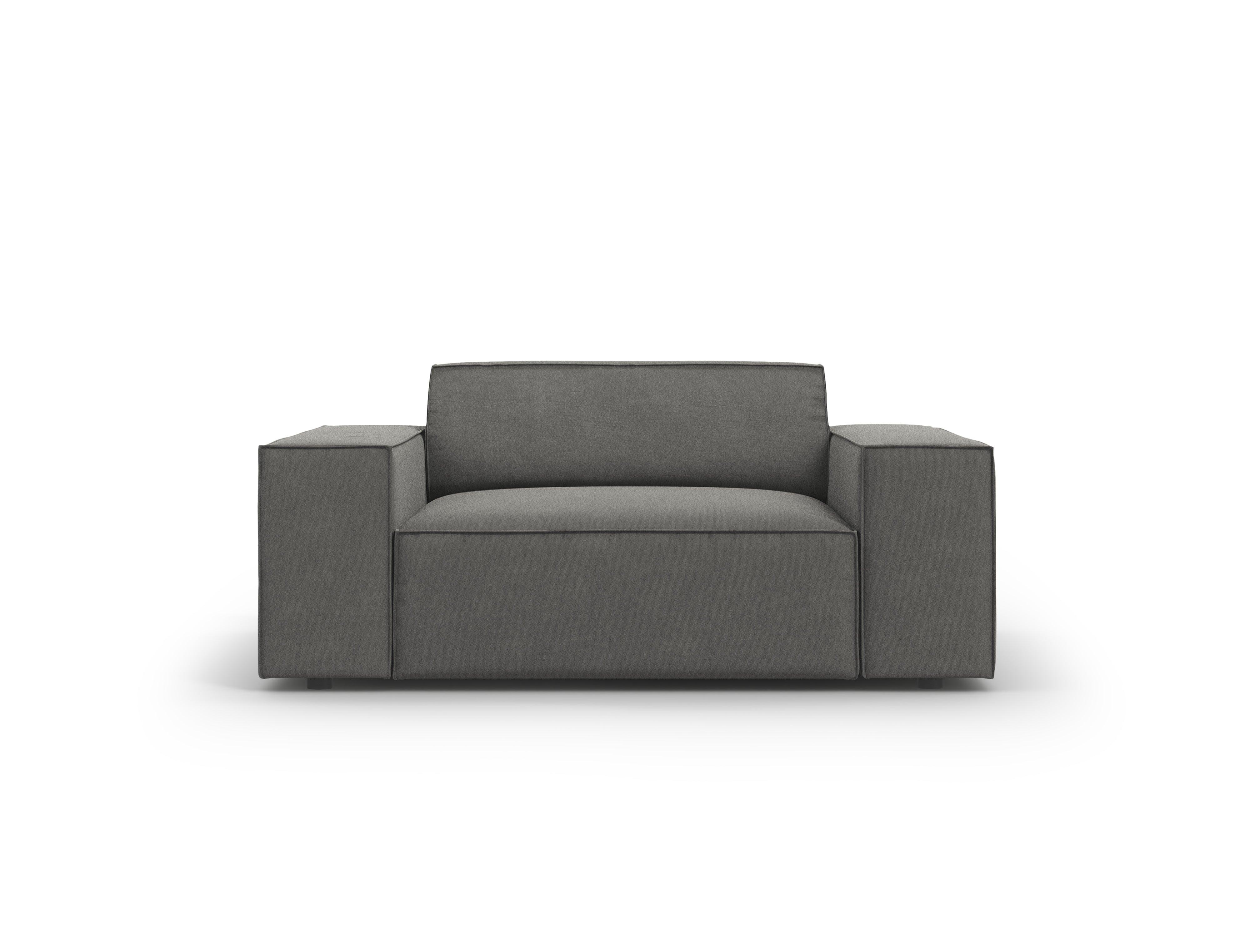 Fotel aksamitny JODIE jasnoszary Micadoni    Eye on Design