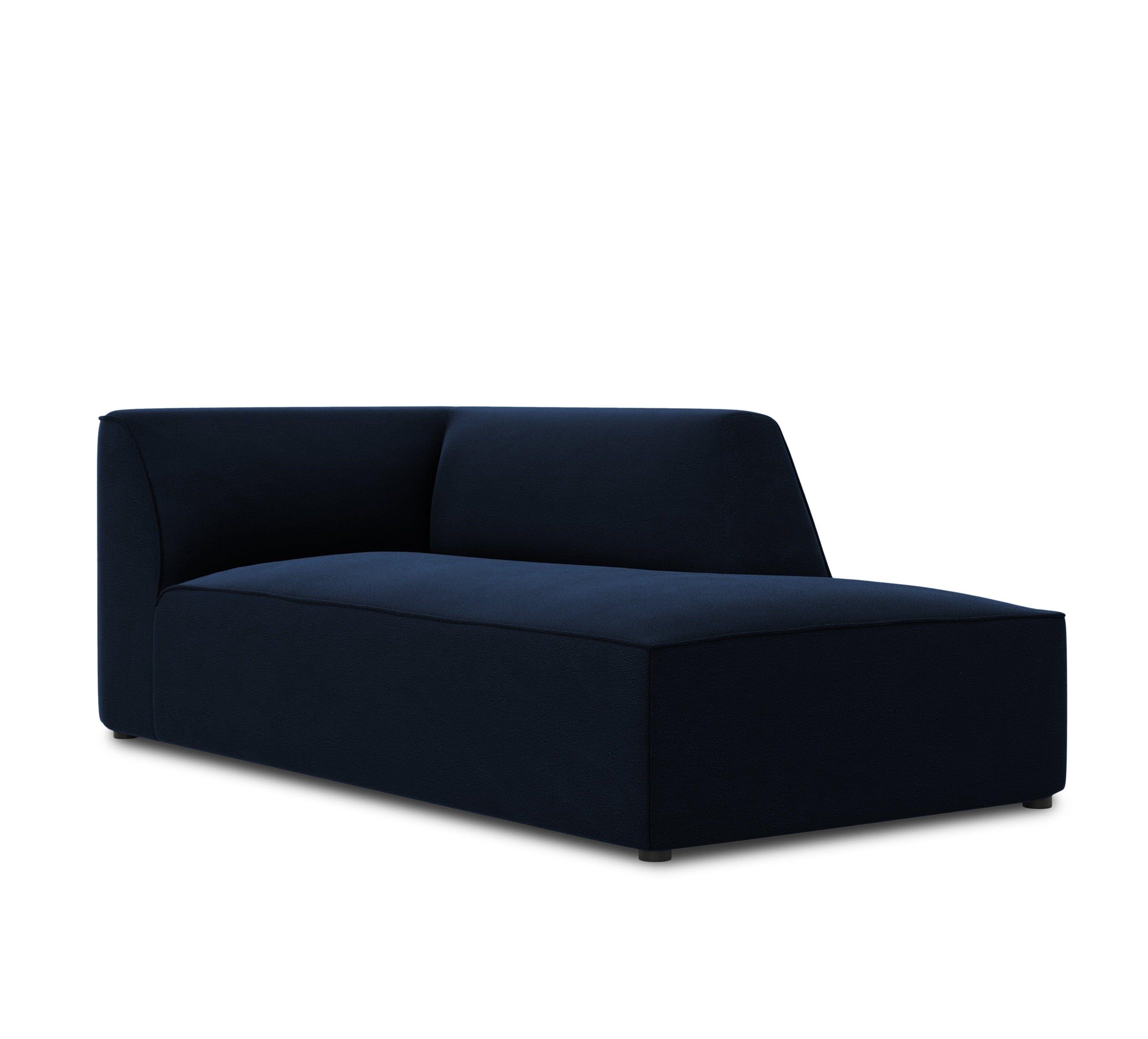 Szezlong aksamitny prawostronny RUBY granat królewski Micadoni    Eye on Design