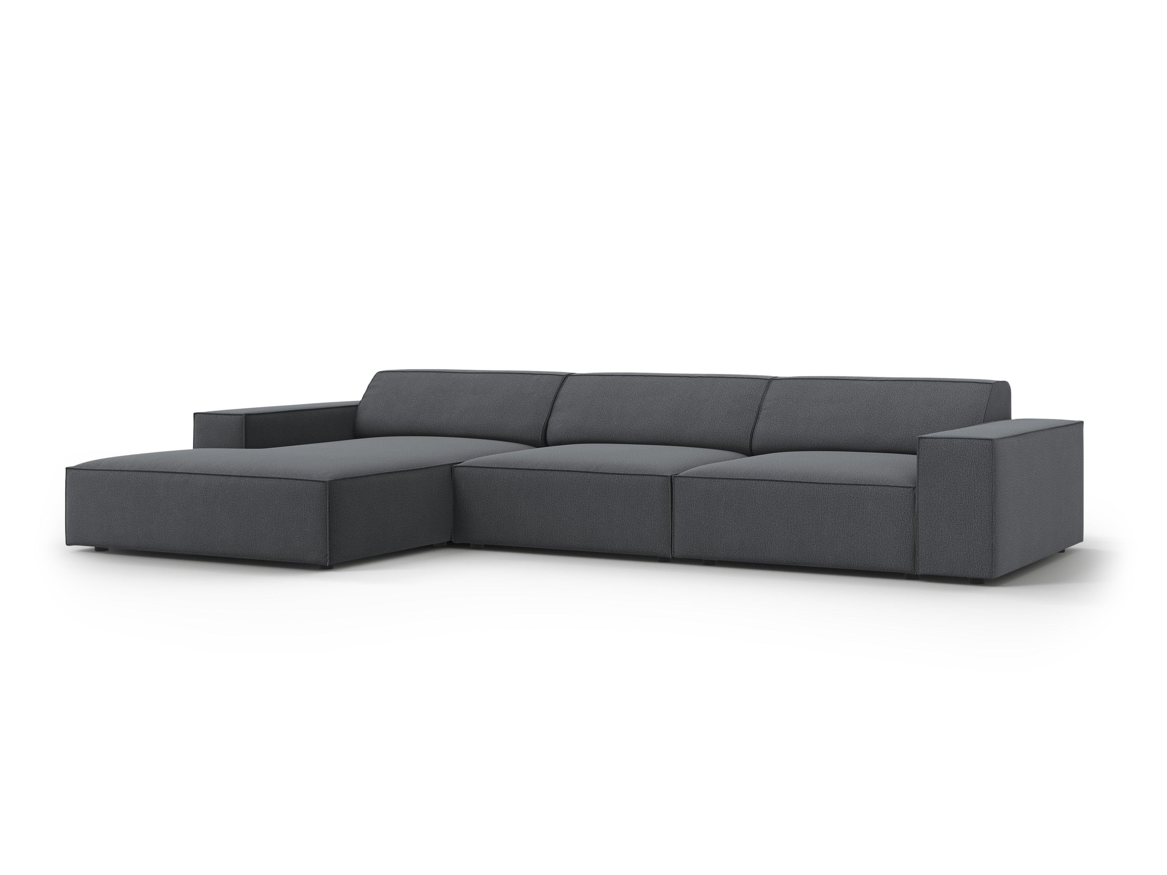 Narożnik lewostronny 4-osobowy JODIE ciemnoszary Micadoni    Eye on Design