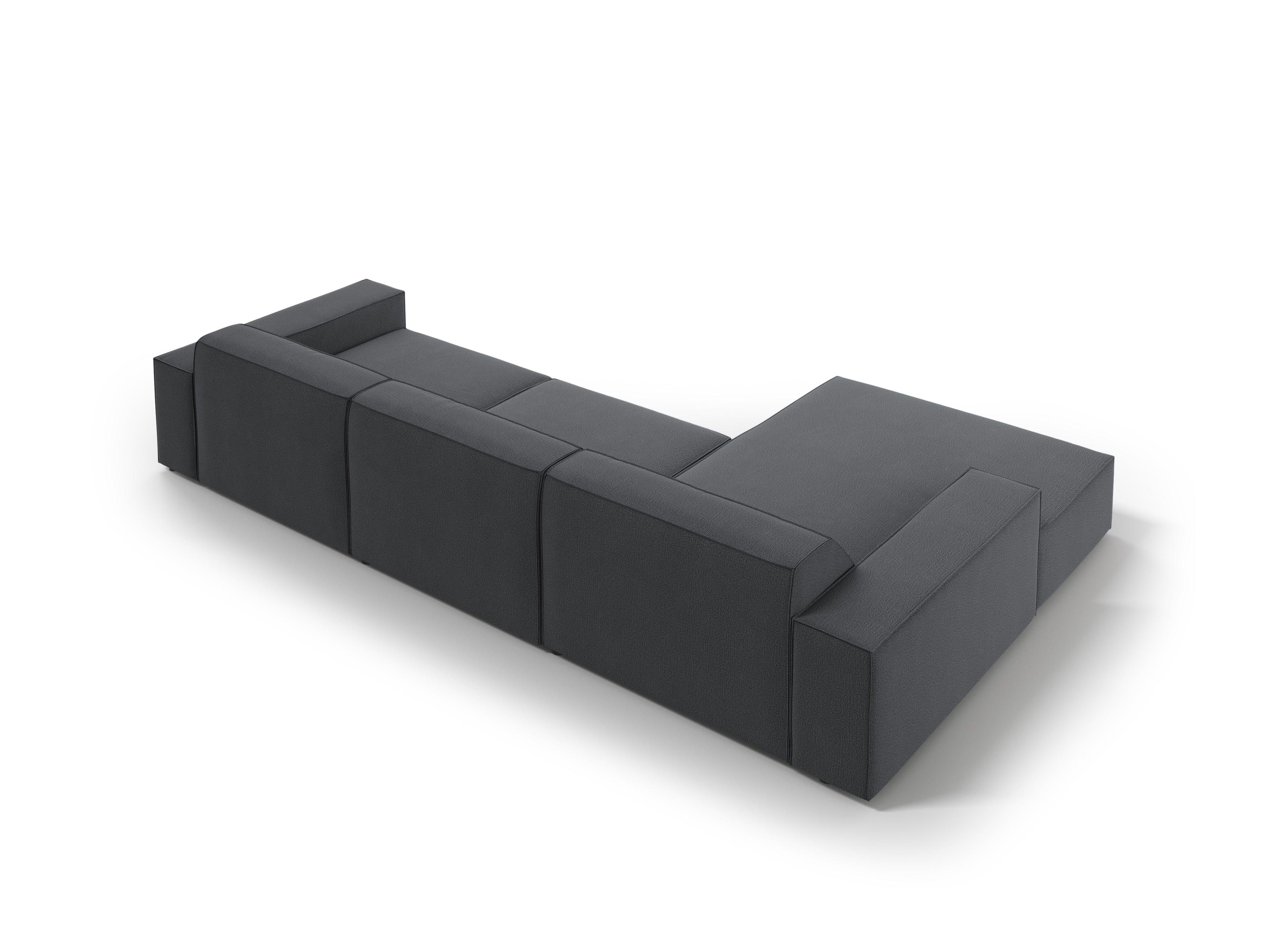 Narożnik lewostronny 4-osobowy JODIE ciemnoszary Micadoni    Eye on Design