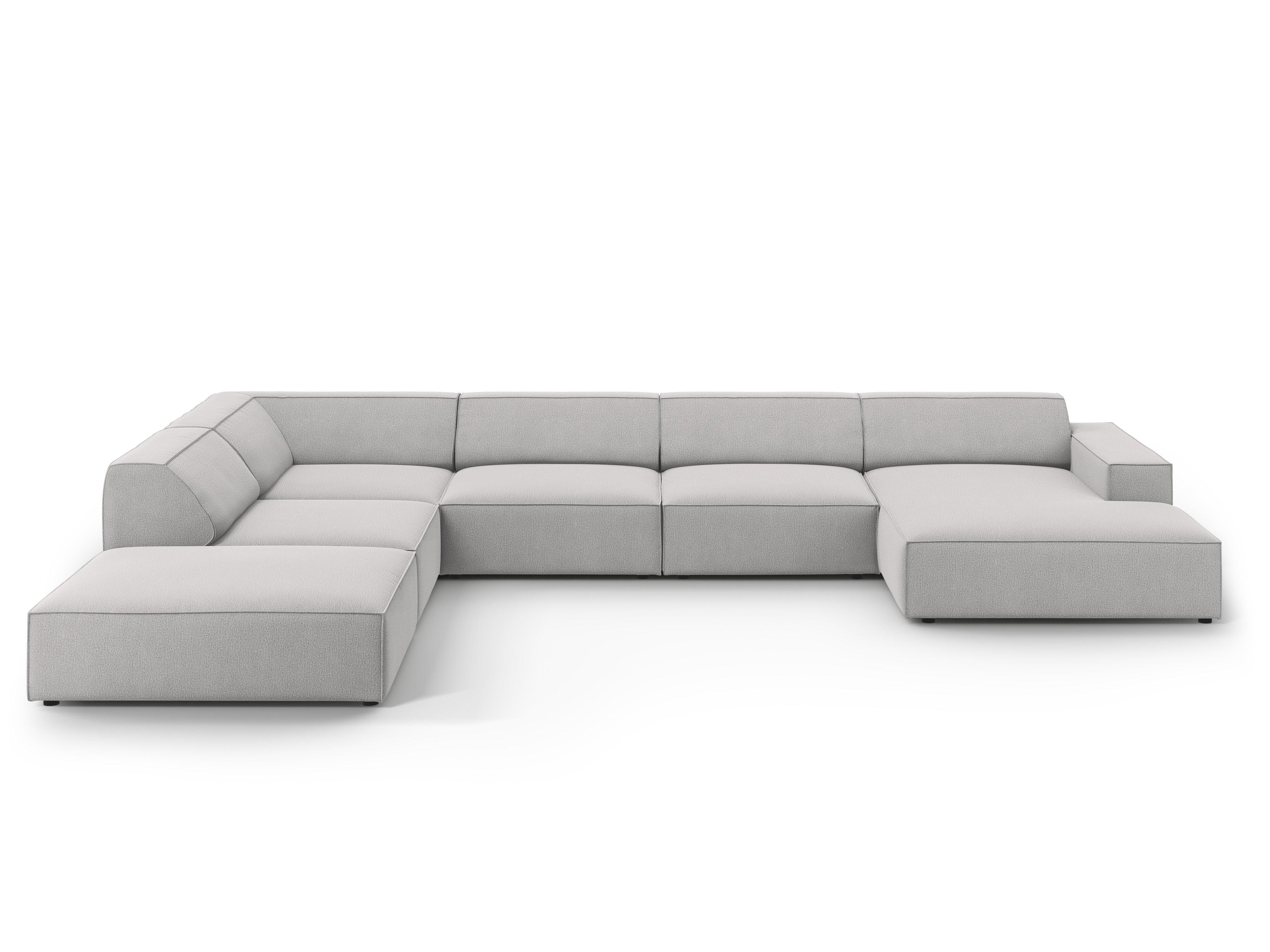 Sofa panoramiczna lewostronna JODIE jasnoszary Micadoni    Eye on Design