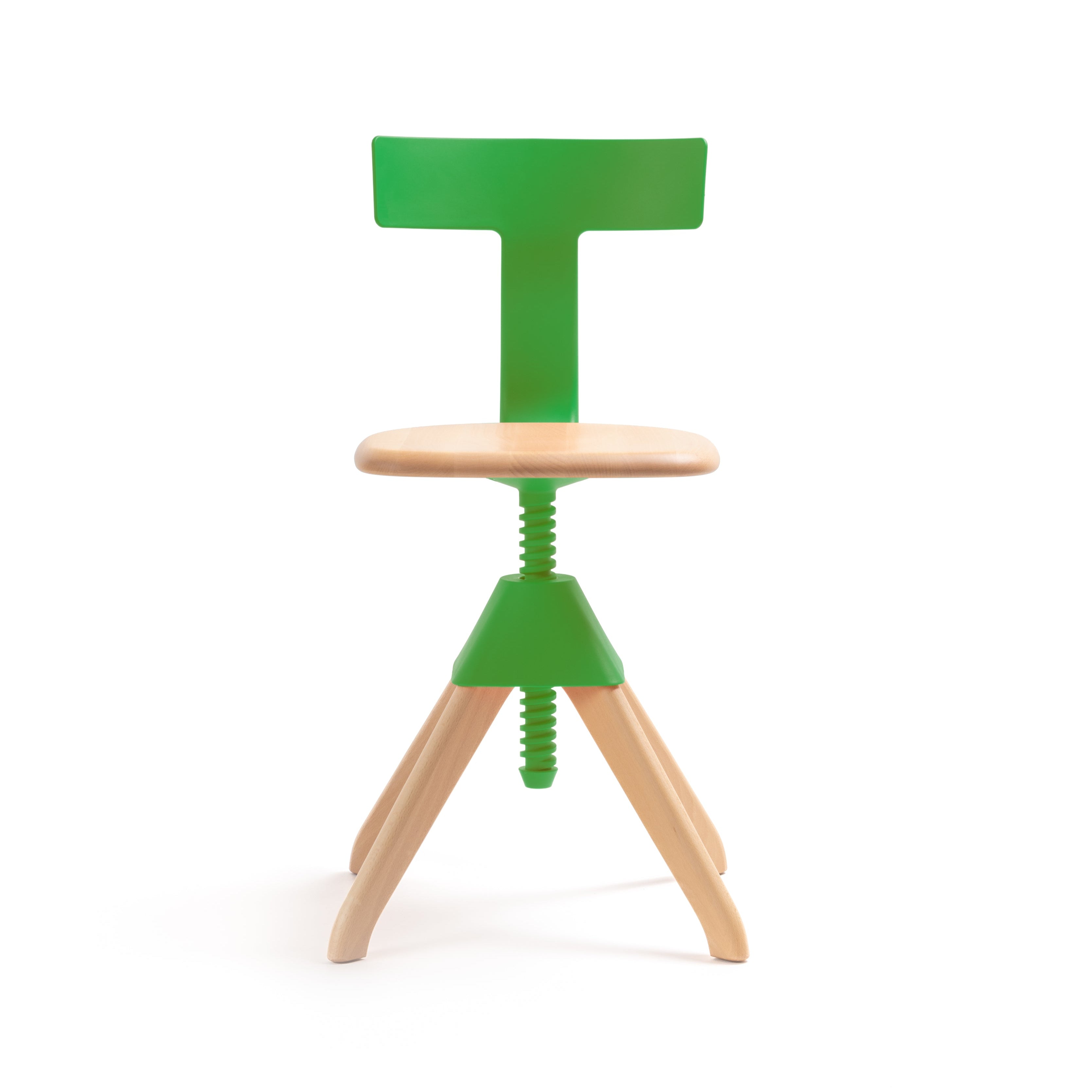 Krzesło TUFFY DZIKA BANDA zielony z drewnem Magis    Eye on Design