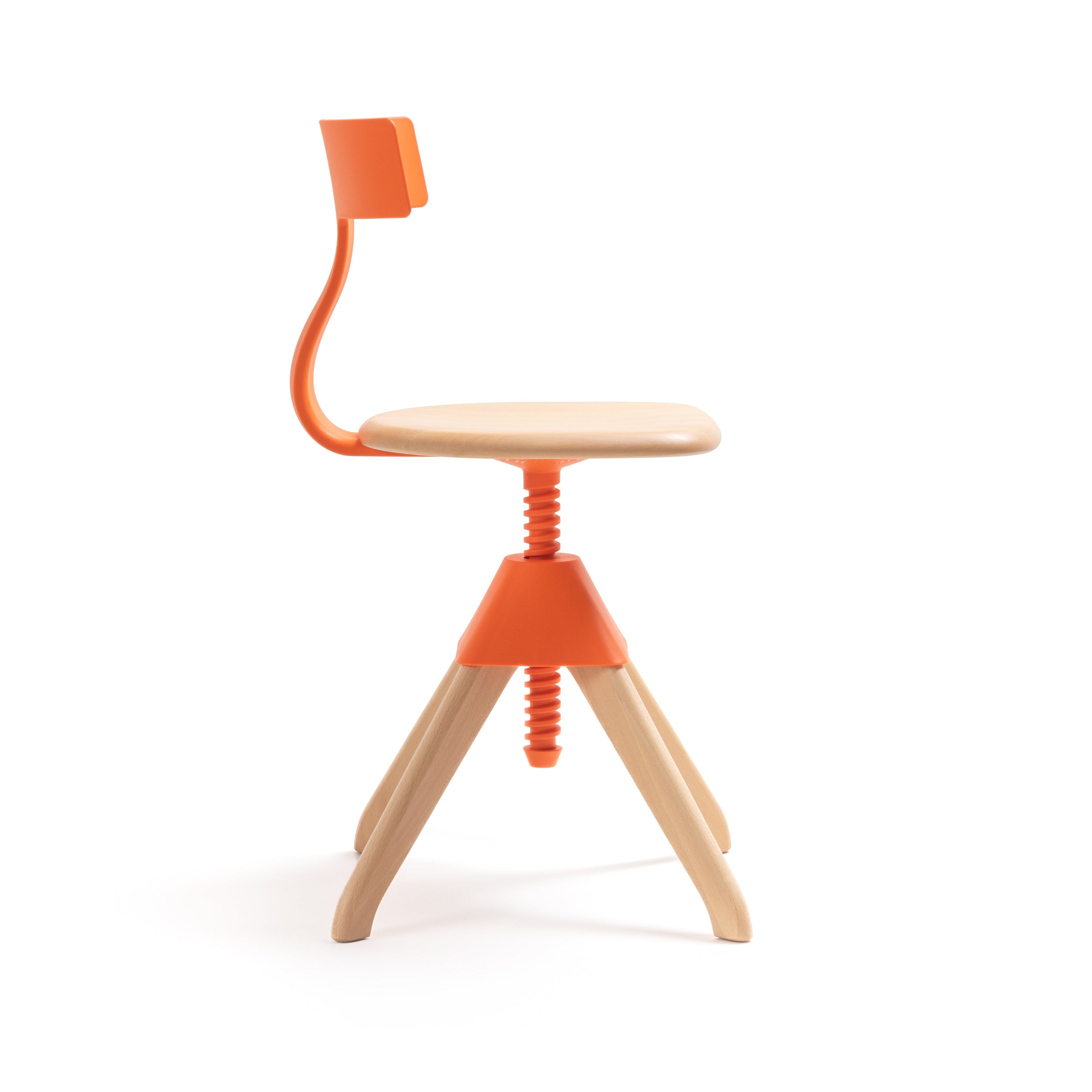 Krzesło TUFFY DZIKA BANDA pomarańczowy z drewnem Magis    Eye on Design