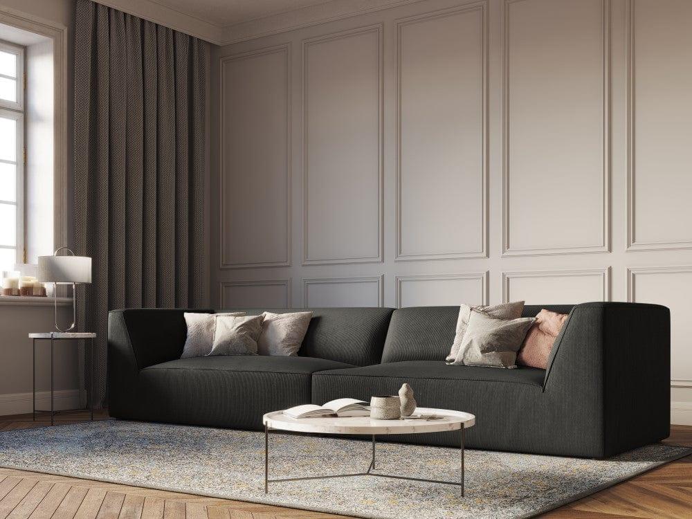 Sofa sztruksowa RUBY ciemnoszary Micadoni    Eye on Design