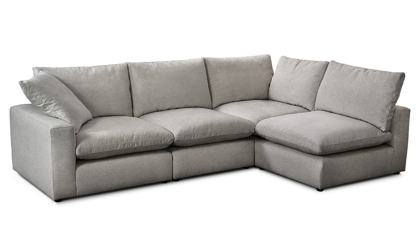 Sofa modułowa z wyższą podstawą LAZY personalizowany do salonu – Nordic Line